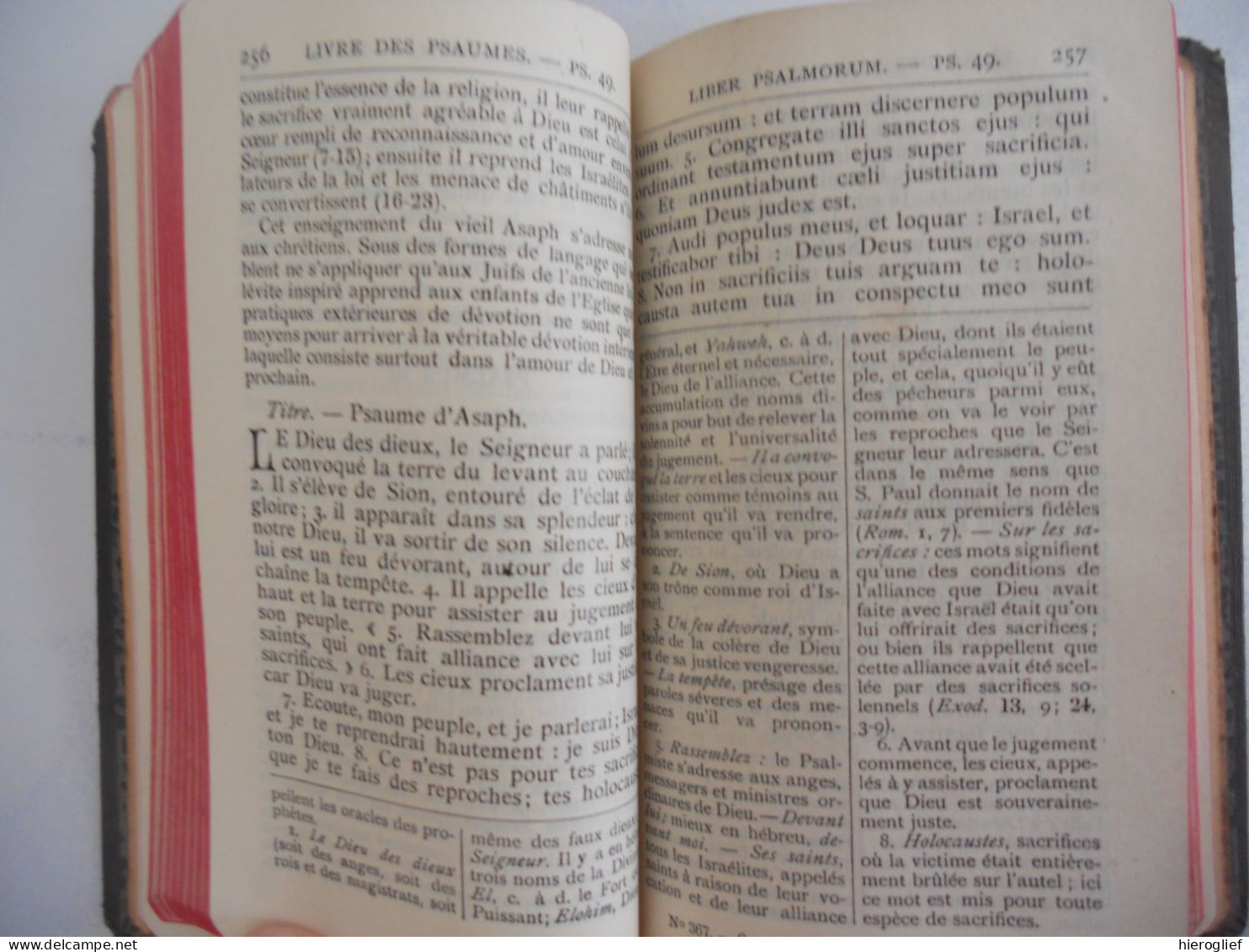 Le Livre Des PSAUMES Suivi Des Cantiques Du Bréviaire Romain En Latin - Français Par A. Grampon 1930 - Religione