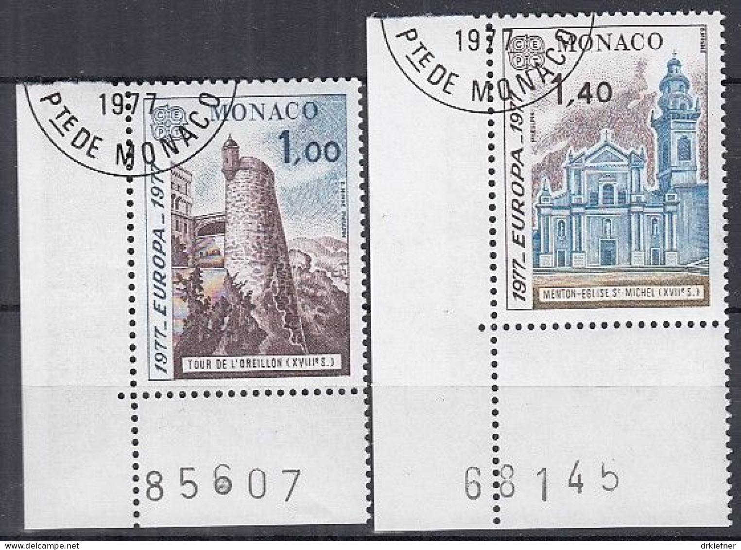 MONACO  1273-1274,  Gestempelt, Europa CEPT : Landschaften, 1977 - Used Stamps