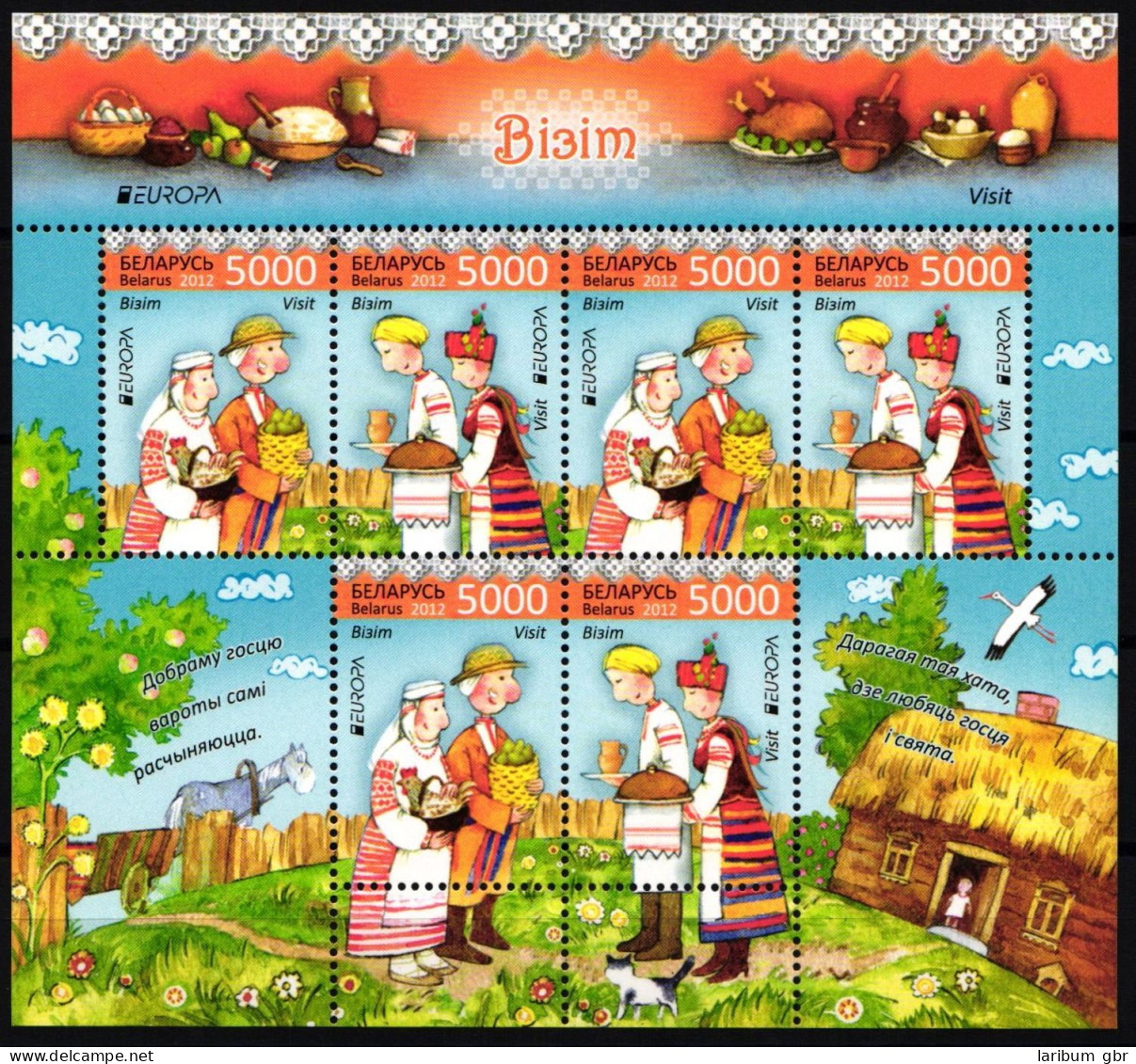 Weißrußland 912-913 Postfrisch Als 6er ZD-Bogen, Cept #NE425 - Belarus
