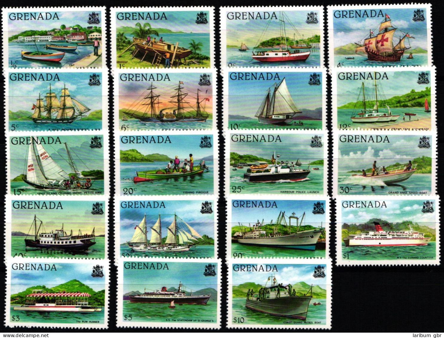 Grenada 1047-1065 I Postfrisch Schiffe #NE455 - Grenada (1974-...)