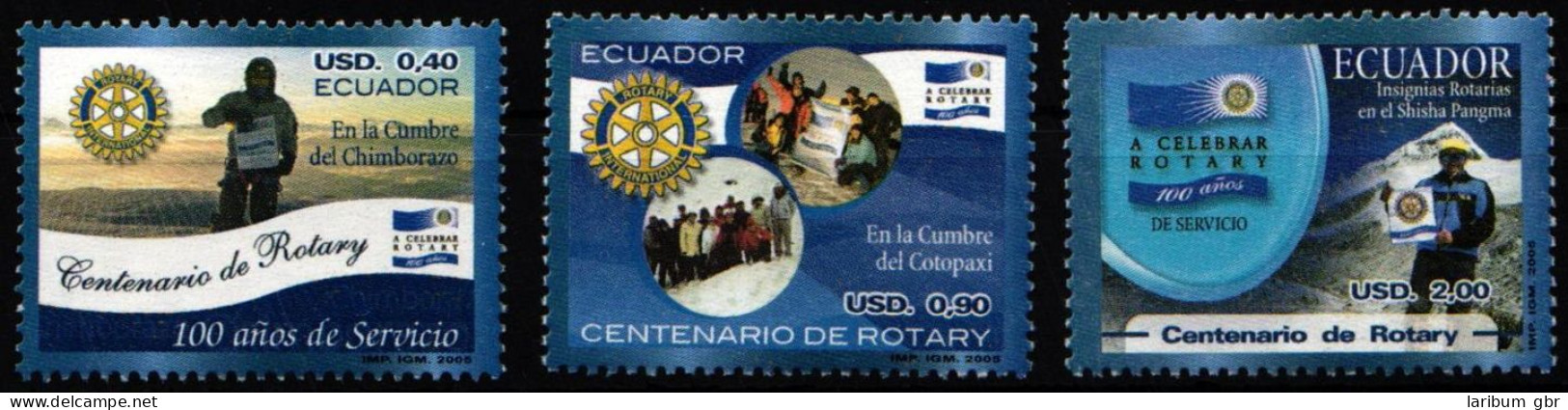 Ecuador 2819-2821 Postfrisch Rotary Club #NE407 - Ecuador