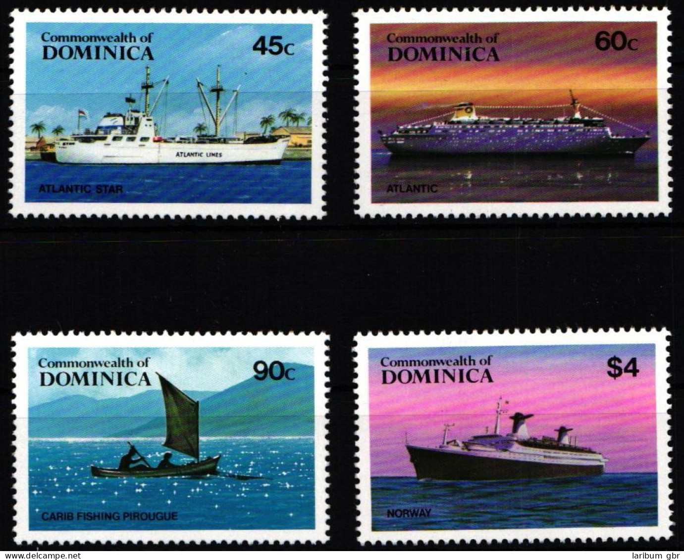 Dominica 856-859 Postfrisch Schiffe #NE466 - Dominica (1978-...)