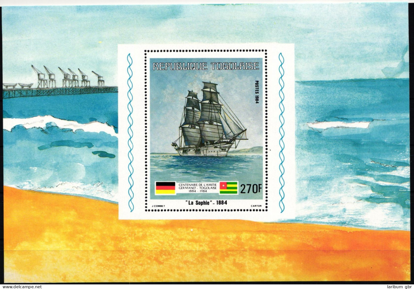 Togo Block 237 Postfrisch Schiffe #NE462 - Togo (1960-...)