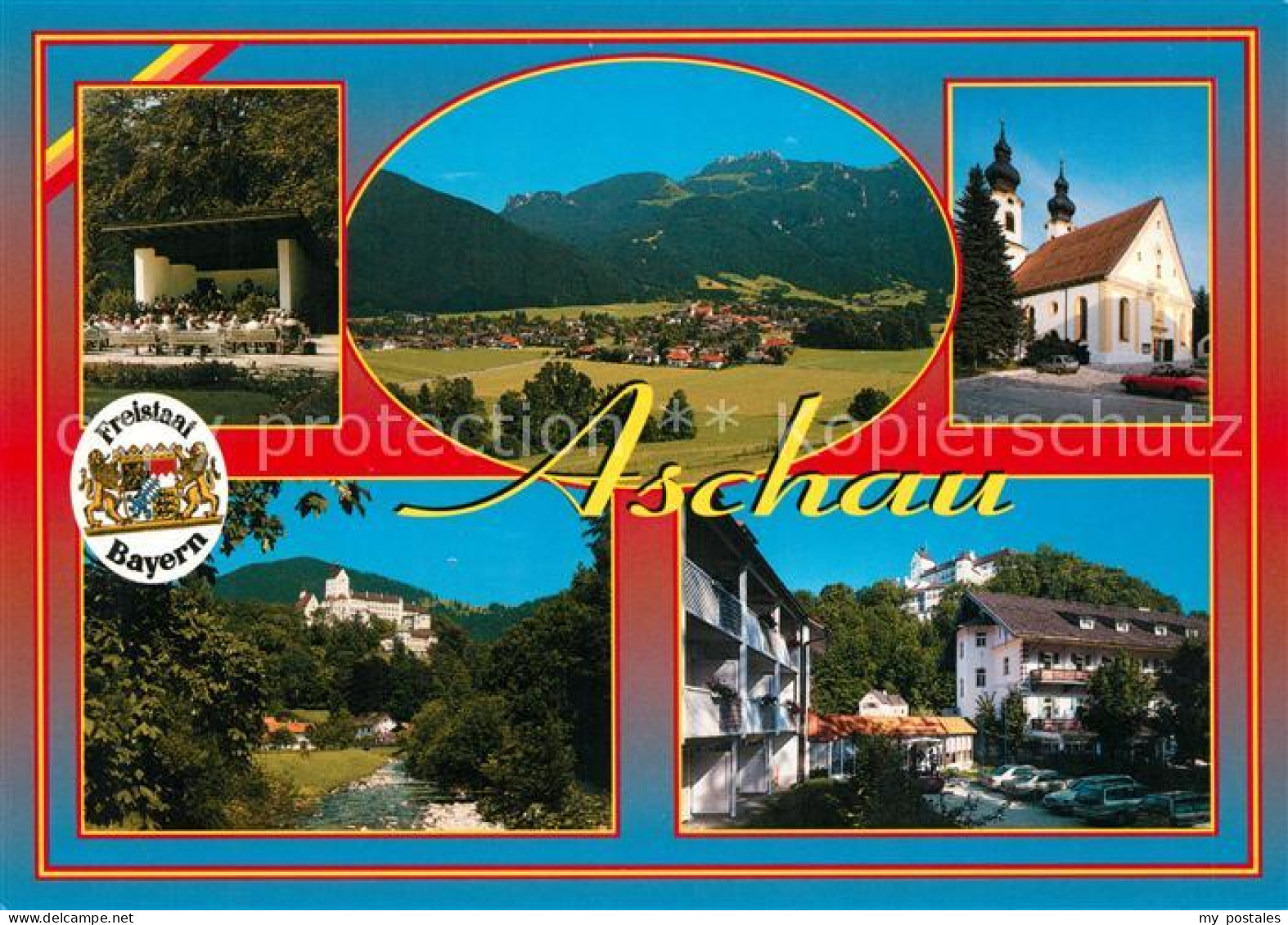 73172667 Aschau Chiemgau Kampenwand Kirche Schloss Panorama Konzert Aschau Chiem - Altri & Non Classificati