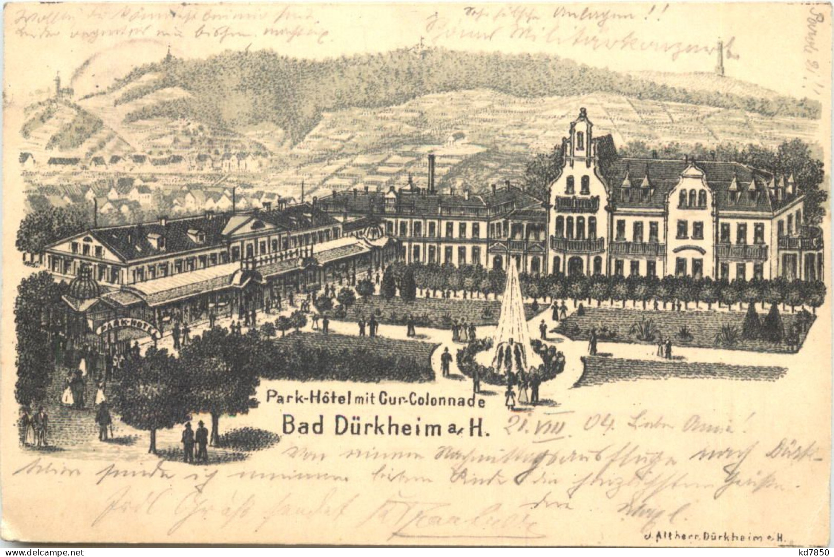 Bad Dürkheim - Park-Hotel - Litho - Bad Duerkheim