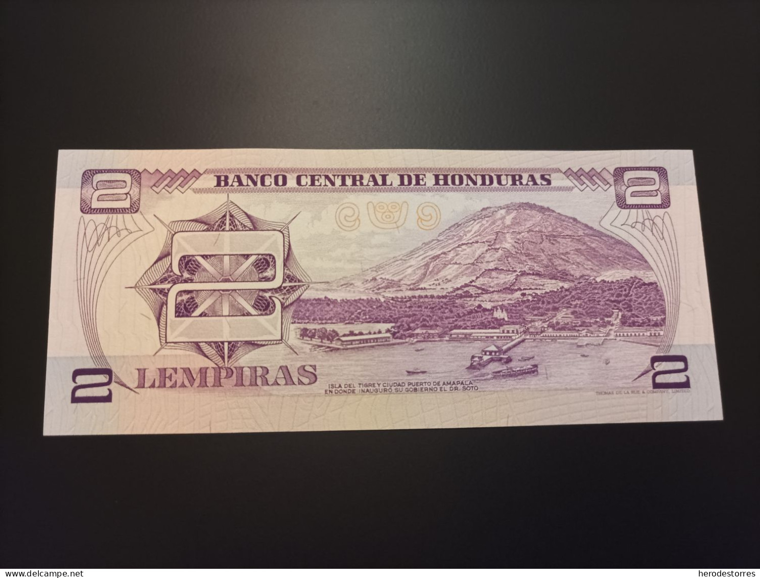 Billete Honduras 2 Lempira, Año 1976, UNC - Honduras