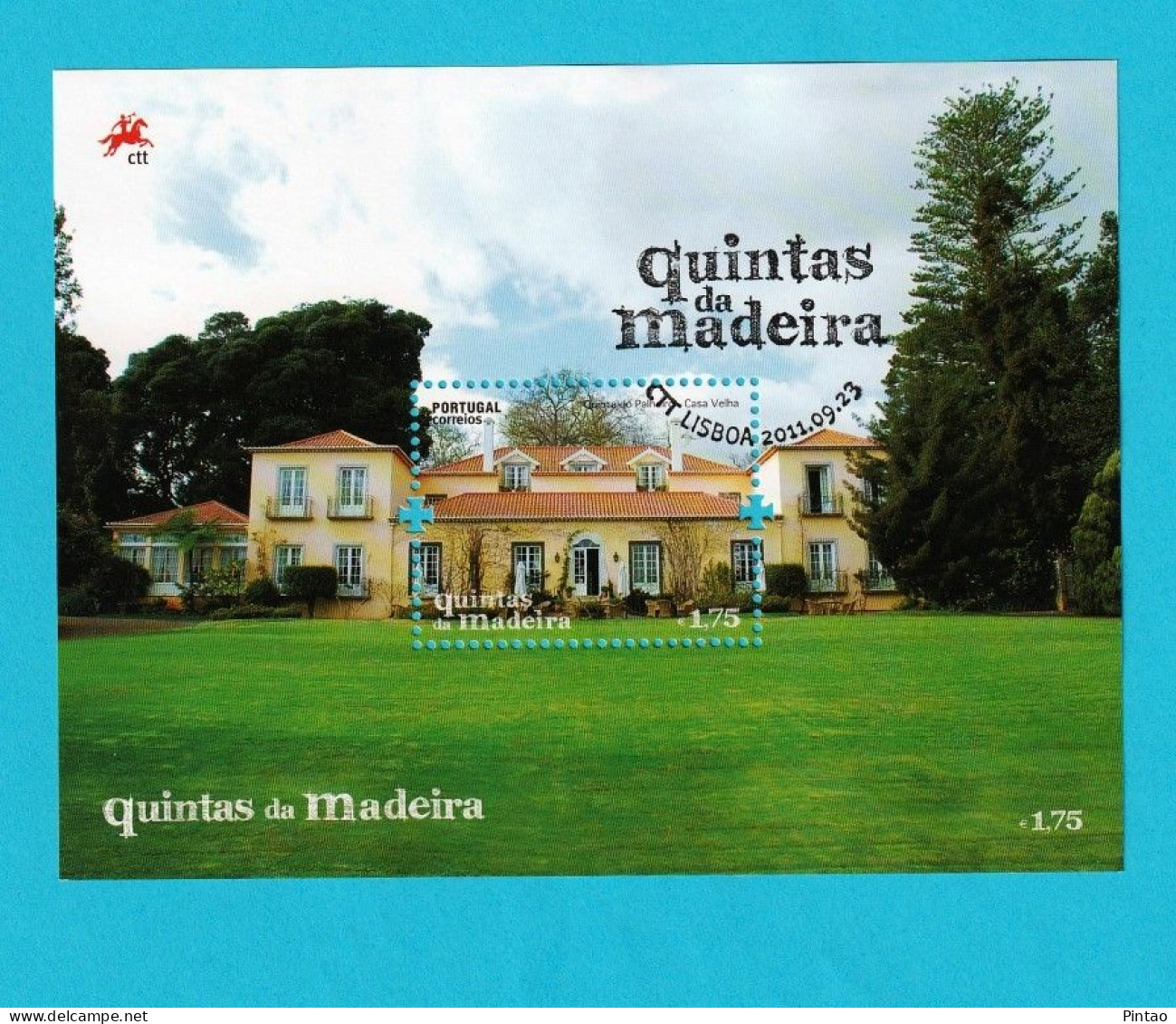 PTB1680- PORTUGAL (MADEIRA) 2011 Nº 455 (selo 4146)- CTO - Blocks & Sheetlets