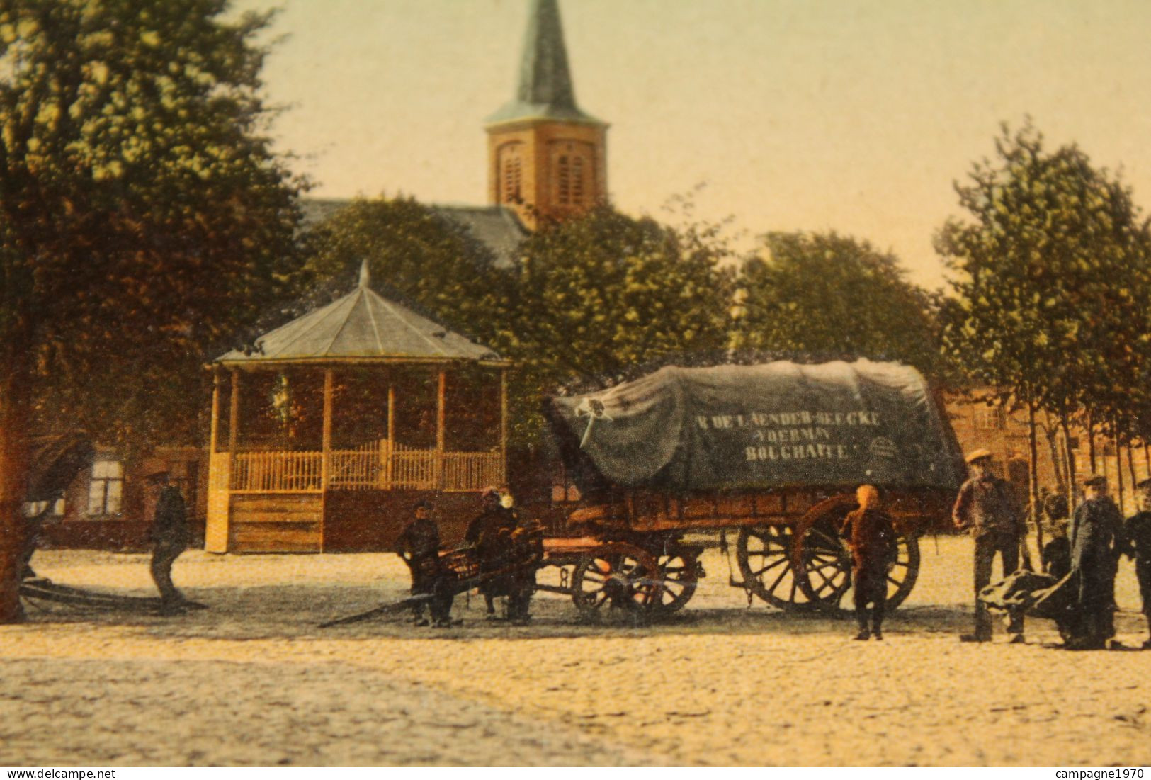 TOP CPA !! PHILIPPINE ( TERNEUZEN ZEELAND NEDERLAND ) - HET MARKTPLEIN ( ANIMATIE - CHARRETTE CHARIOT ) - 1912 - Terneuzen