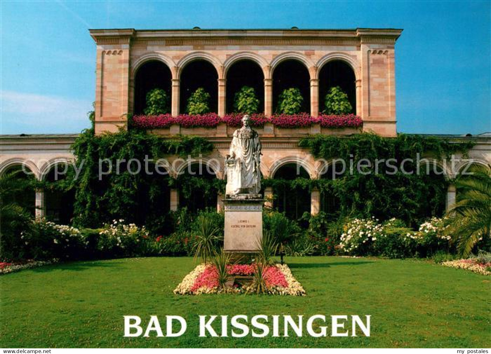 73172388 Bad Kissingen Arkaden Denkmal Ludwig I.  Bad Kissingen - Bad Kissingen