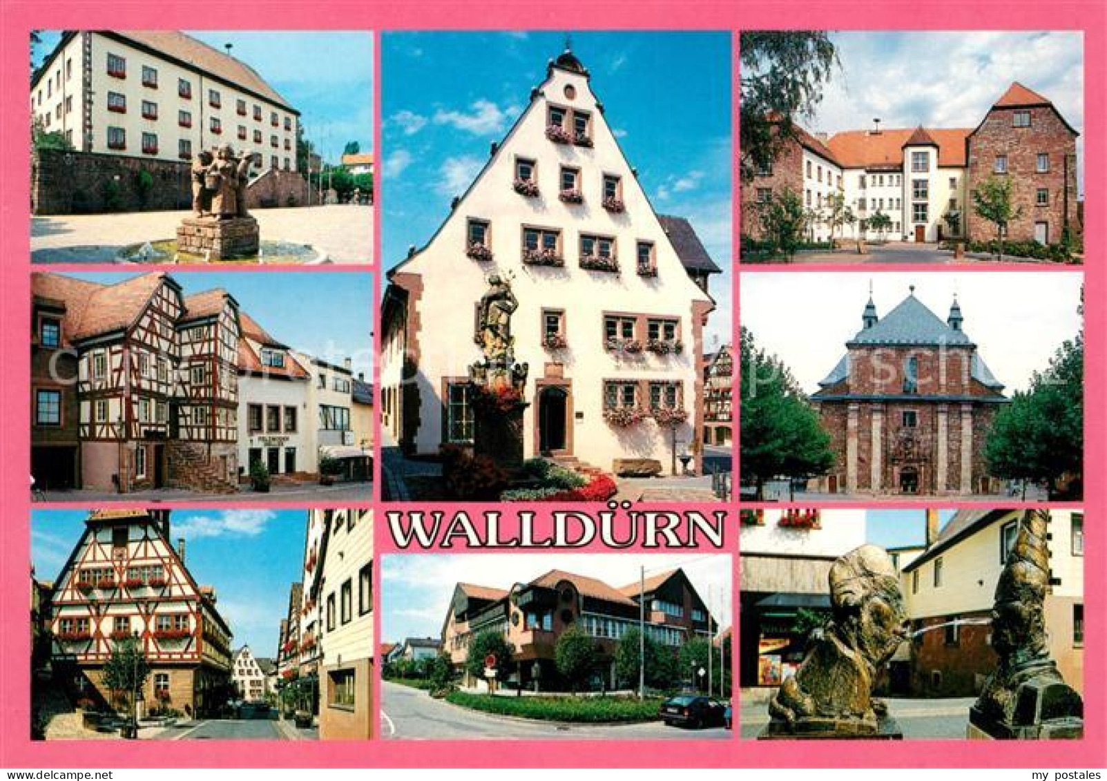 73171897 Wallduern Stadtansichten Altstadt Fachwerkhaeuser Skulpturen Wallduern - Autres & Non Classés
