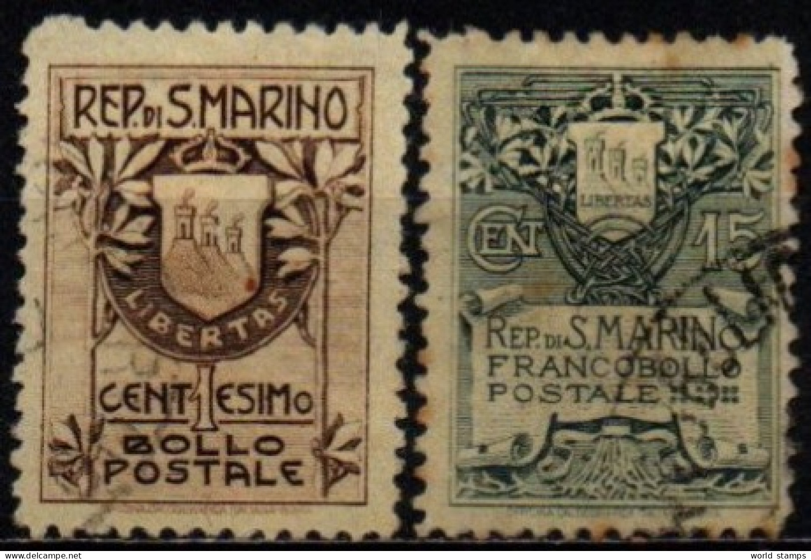 SAINT-MARIN 1911 O - Gebruikt