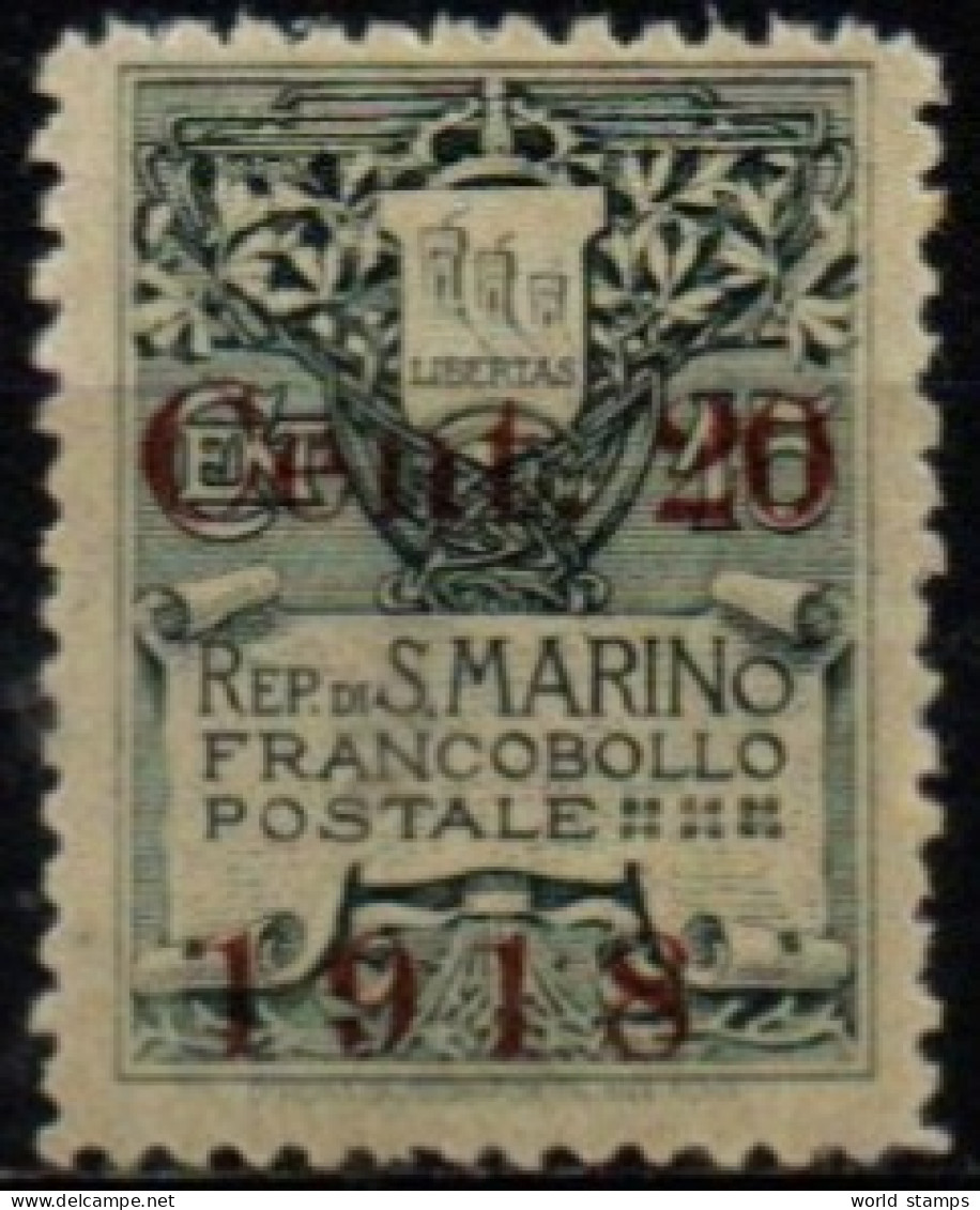 SAINT-MARIN 1918 * - Unused Stamps