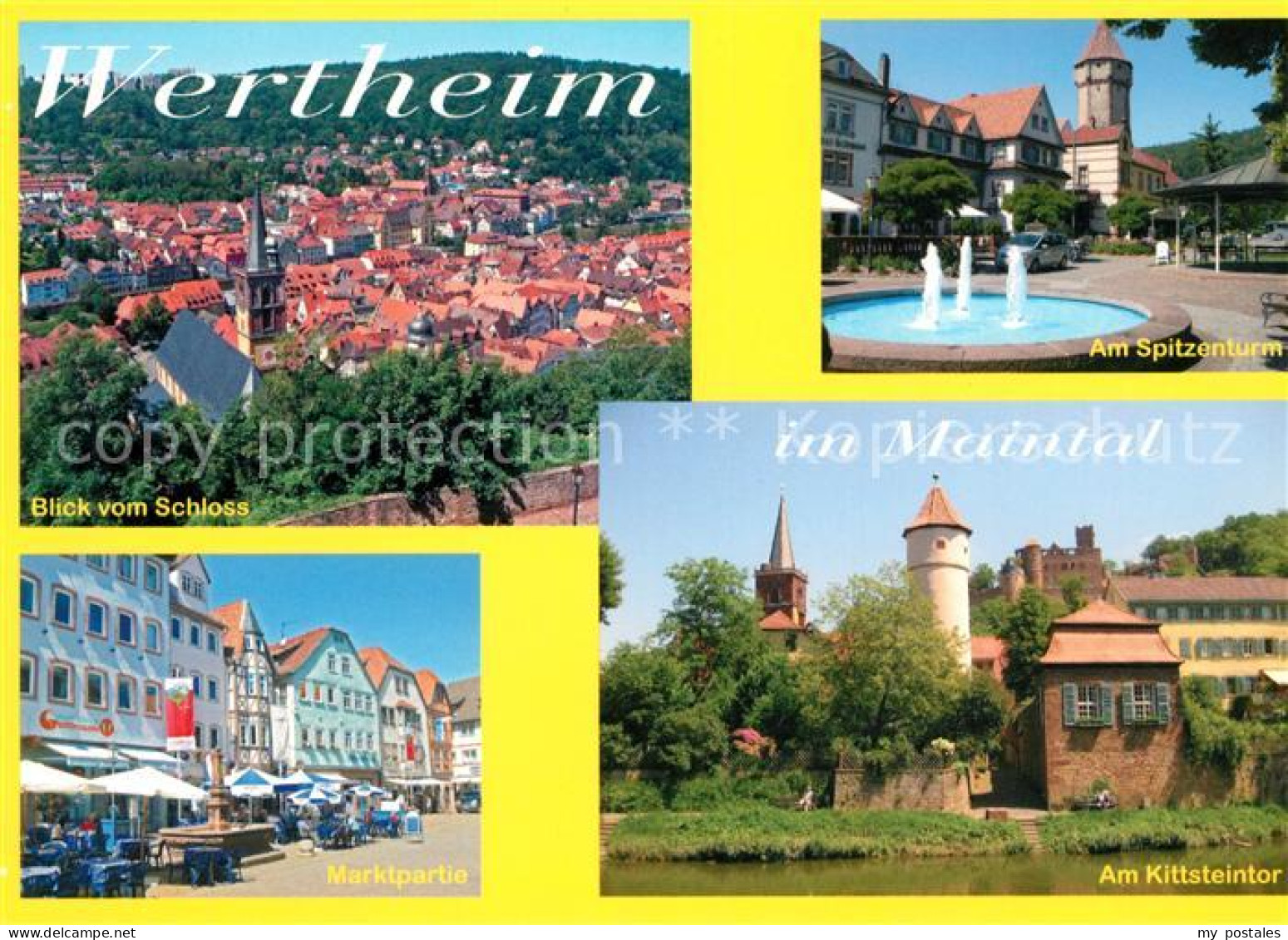 73171447 Wertheim Main Spitzenturm Kittsteintor Marktplatz  Wertheim Main - Wertheim