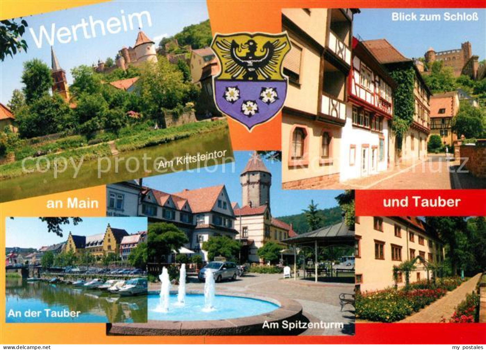 73171442 Wertheim Main Kittsteintor Spitzenturm Schloss Tauber  Wertheim Main - Wertheim