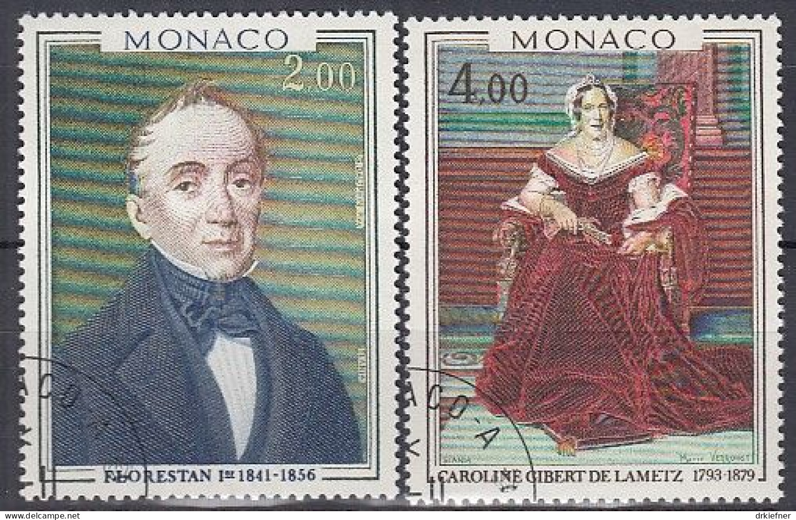 MONACO  1356-1357, Gestempelt, Gemälde, 1978 - Used Stamps