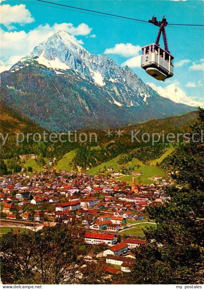 73171247 Mittenwald Bayern Hoehenluftkurort Wettersteinspitze Alpspitze Karwende - Mittenwald