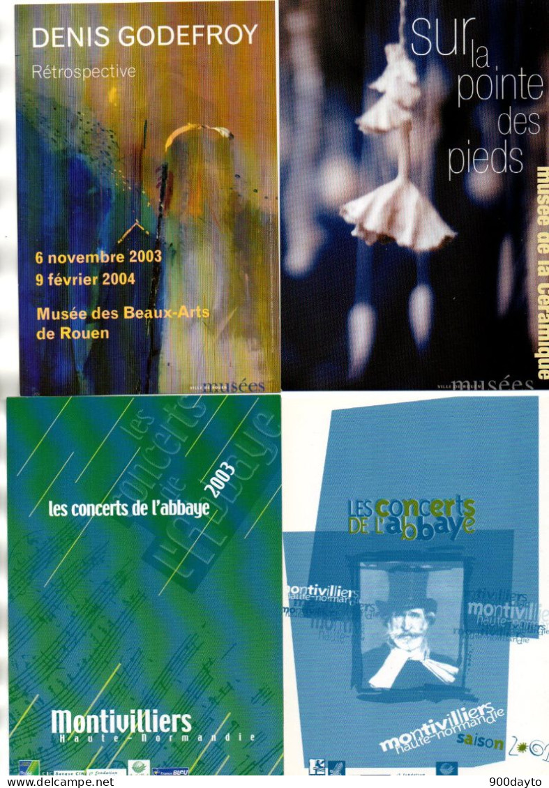 Lot De 15 Cartes. PUBLICITE. Programmes (Théâtre, Musique, Animations, Expositions...) - Advertising