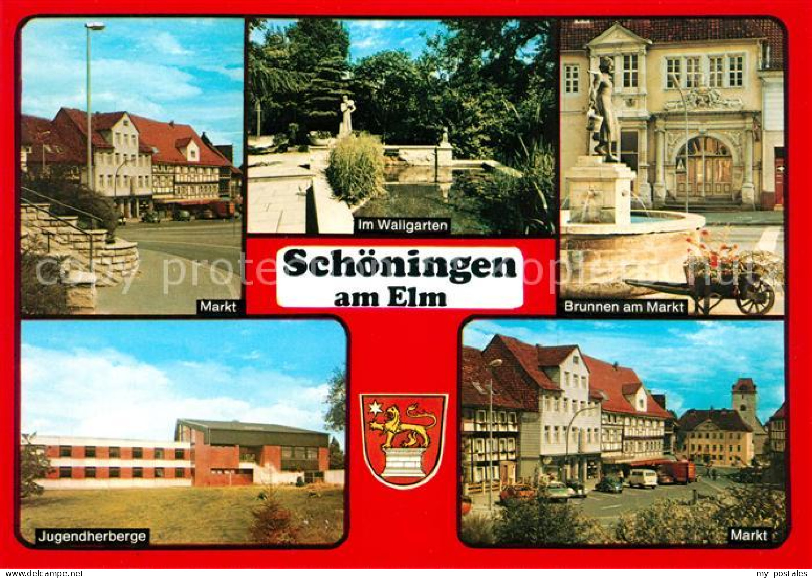 73170634 Schoeningen Markt Jugendherberge Wallgarten Brunnen  Schoeningen - Altri & Non Classificati