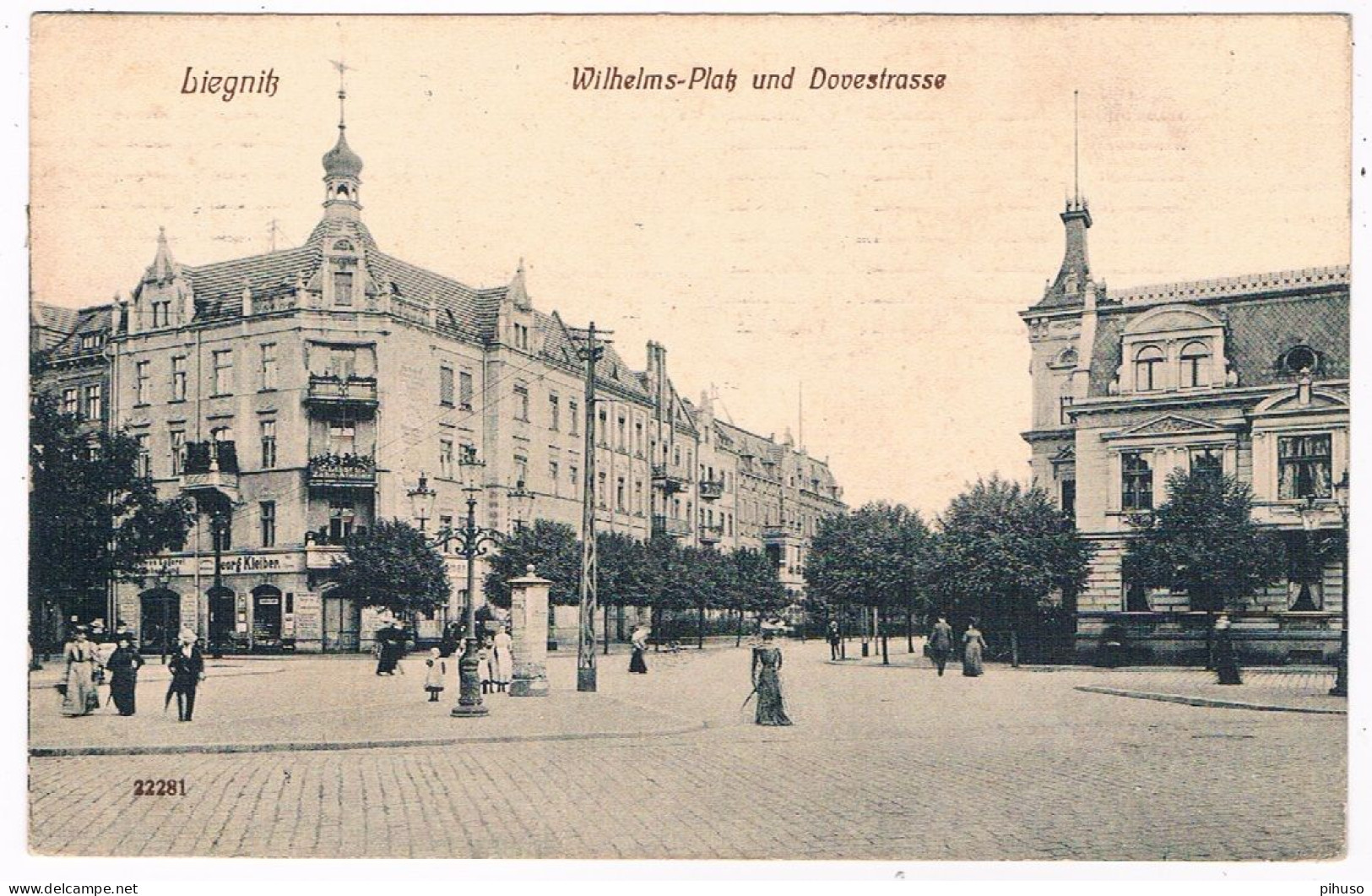 D-17100  LIEGNITZ : Wilhelms-Platz Und Dovestrasse - Schlesien