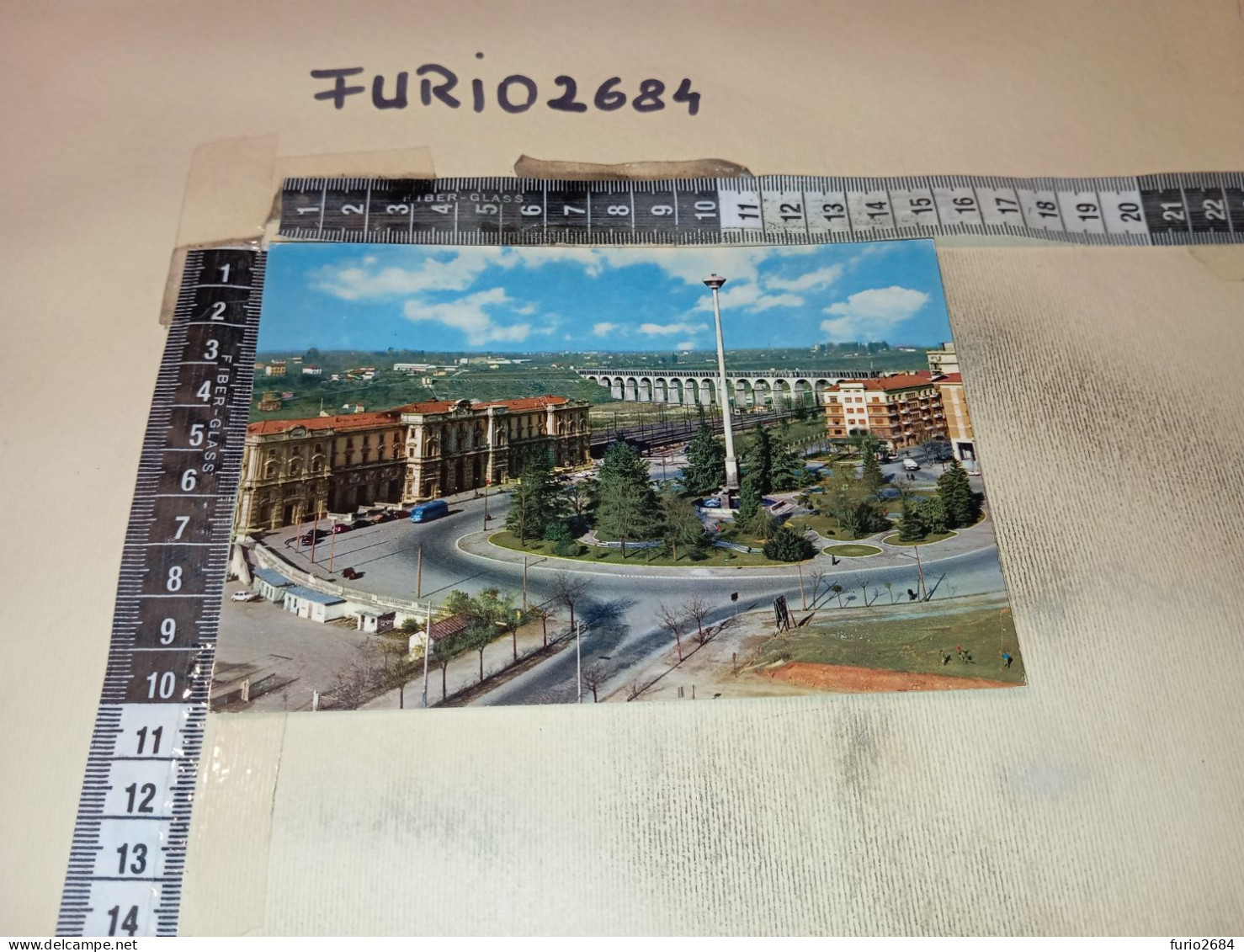 AD11598 CUNEO STAZIONE FERROVIARIA E VIADOTTO PANORAMA - Cuneo