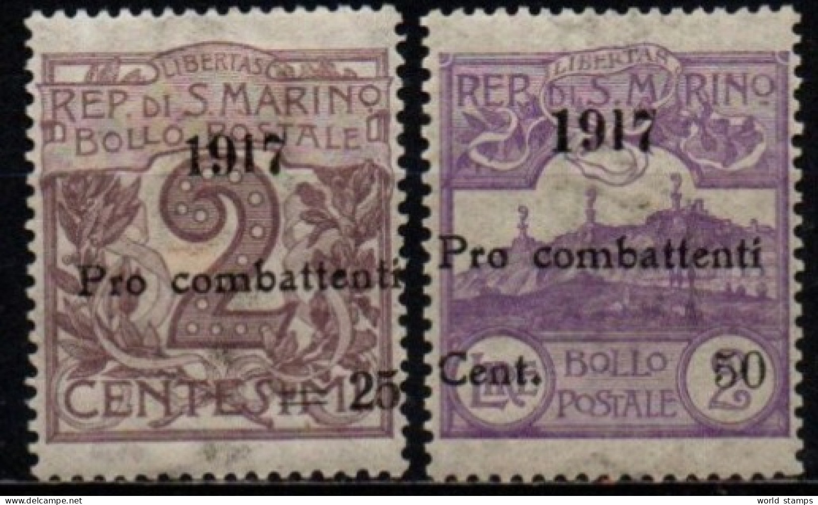 SAINT-MARIN 1917 * - Unused Stamps