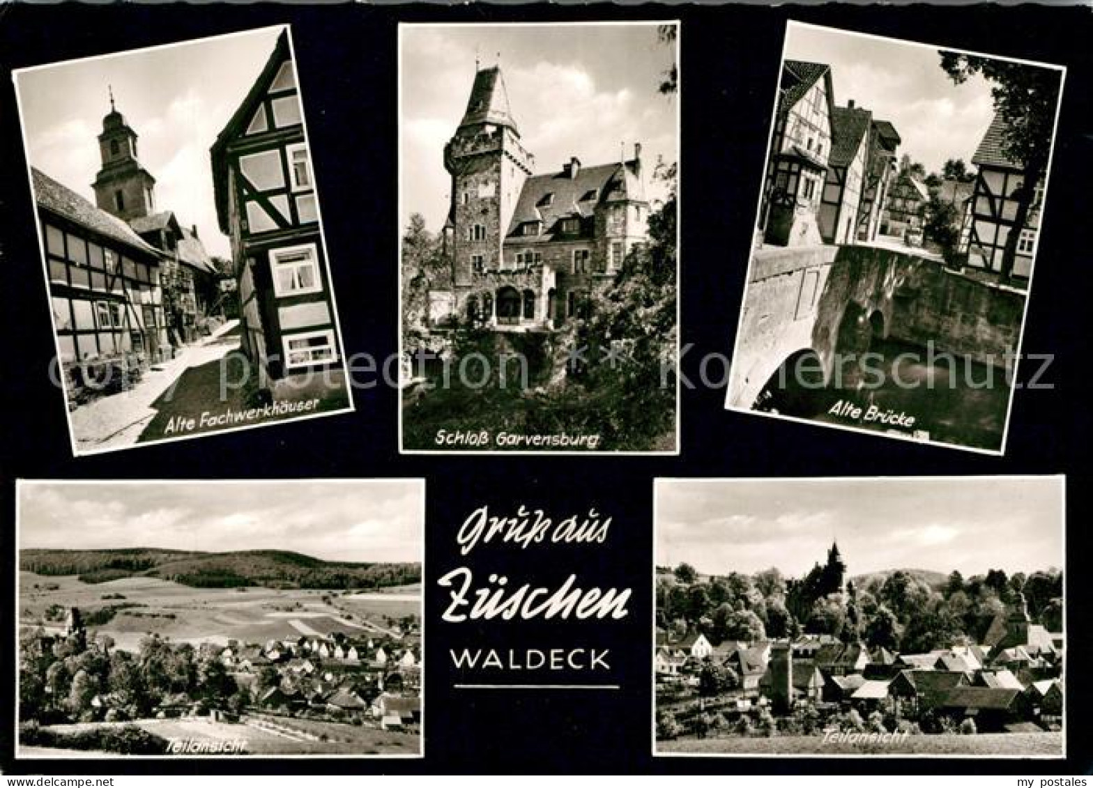 73170308 Zueschen Sauerland Alte Bruecke Schloss Garvensburg  Zueschen Sauerland - Winterberg