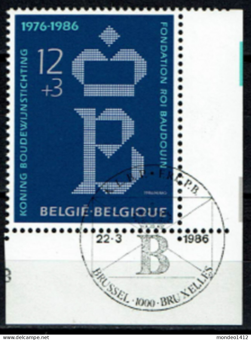 België 1986 OBP 2204 - Fondation Roi Baudouin - Emblème - Bonne Valeur - Used Stamps