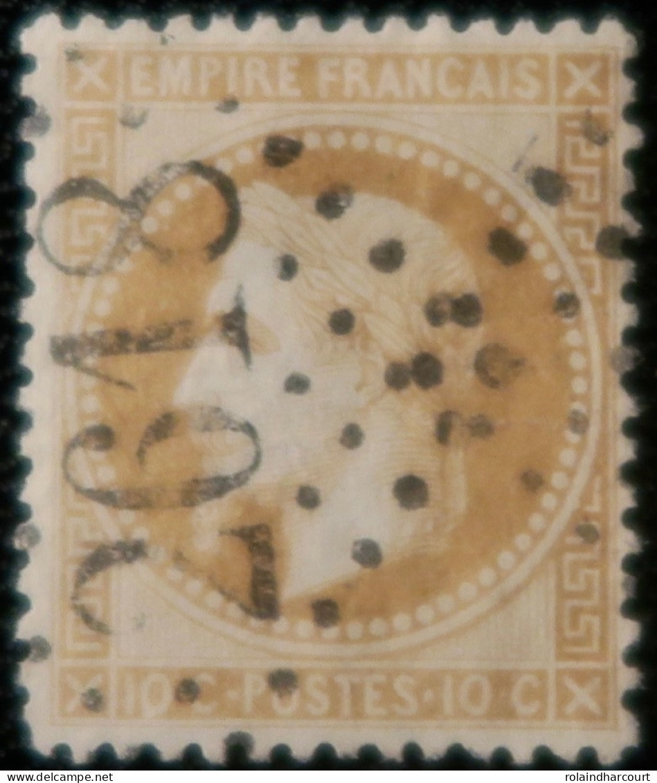 R1311/3136 - FRANCE - NAPOLEON III Lauré  N°28B - GC 2618 : NEMOURS (Seine Et Marne) - 1863-1870 Napoleon III With Laurels