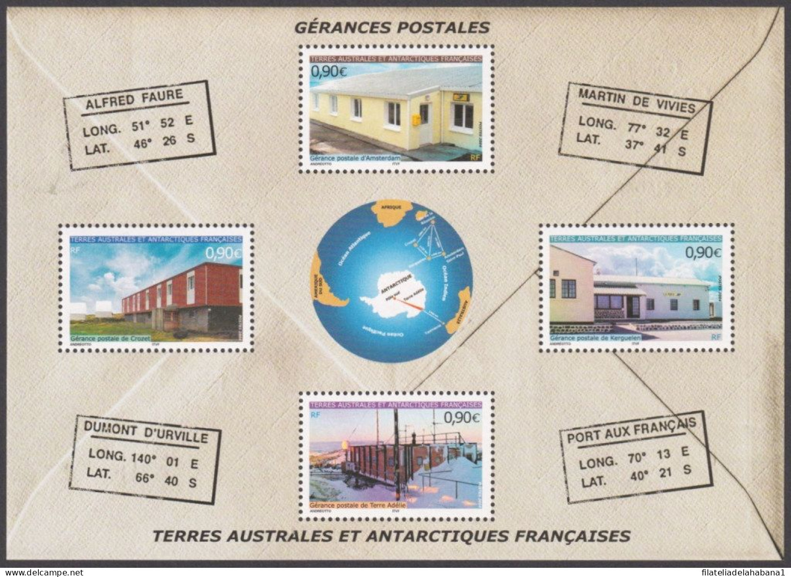 F-EX49836 TAAF ANTARCTIC MNH 2004 POST OFFICE.  - Unused Stamps