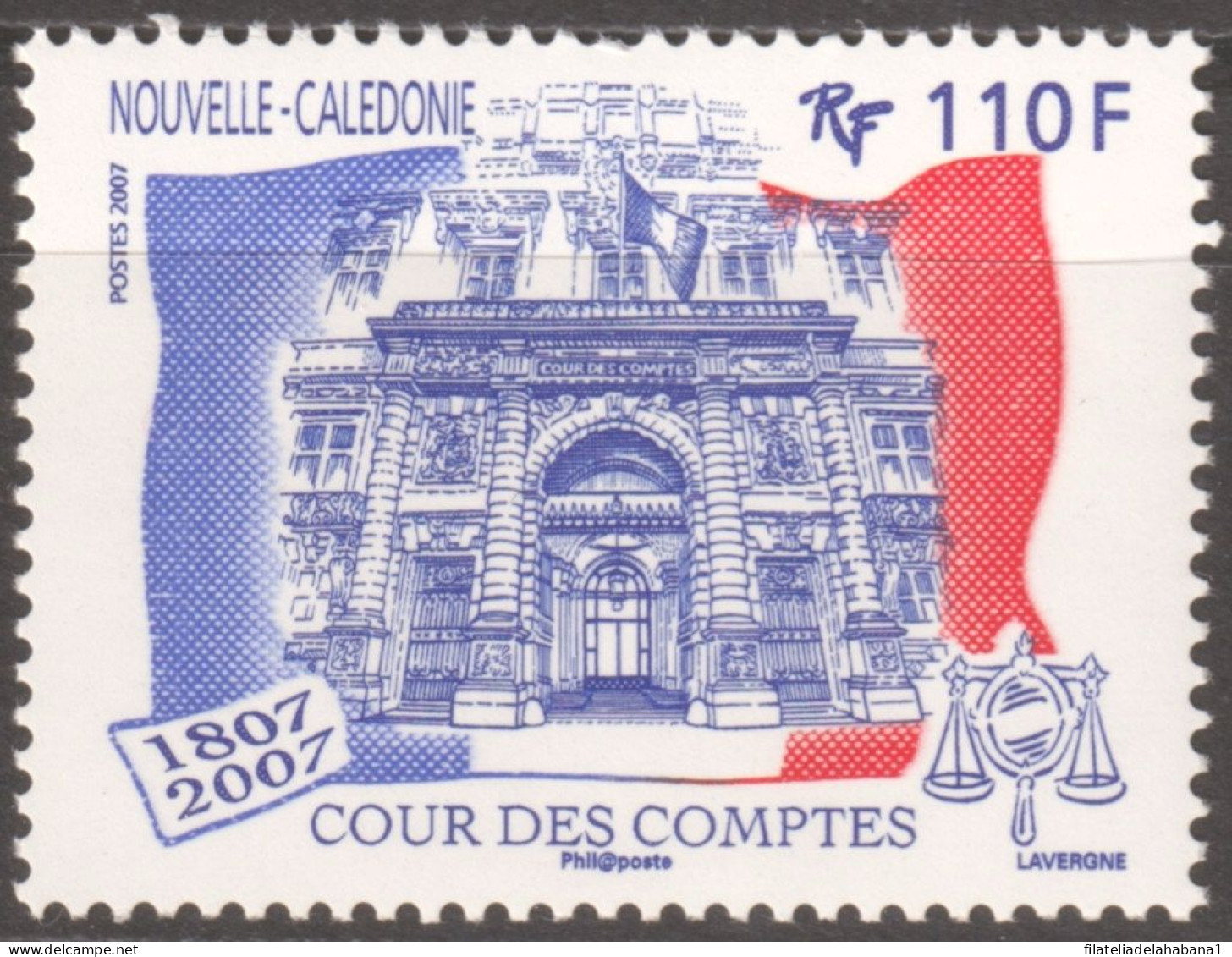 F-EX50338 NEW CALEDONIE MNH 2007 COURT OF AUDITORS.  - Unused Stamps