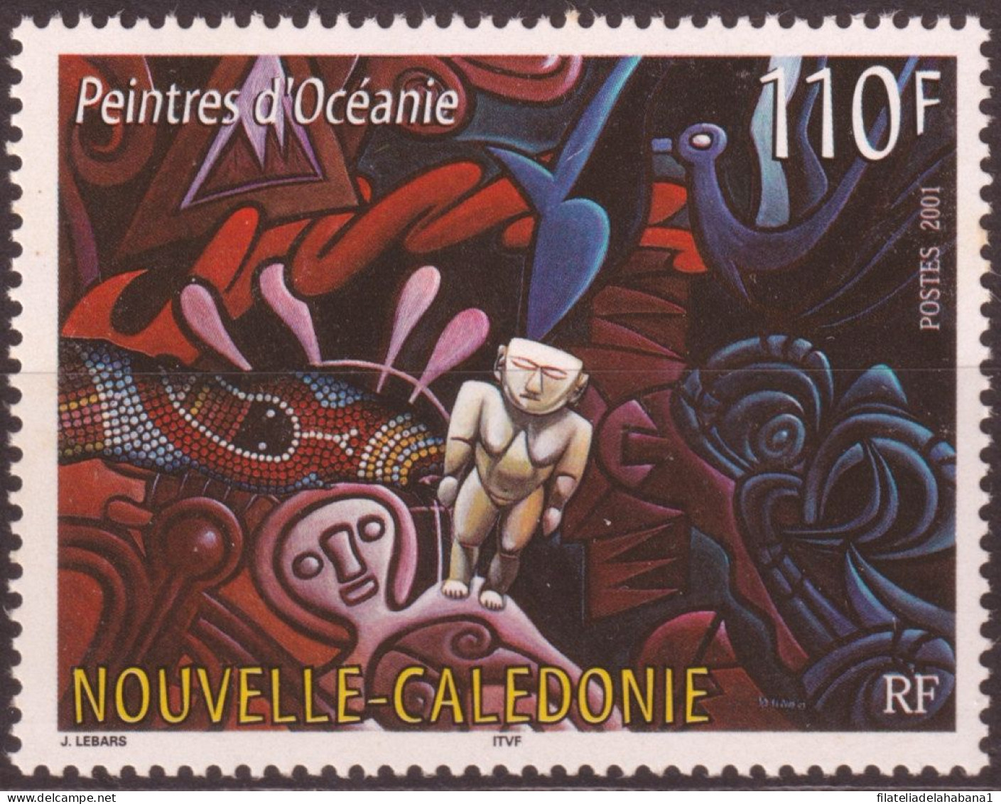F-EX50351 NEW CALEDONIE MNH 2001 ART PAINTING NAIF.  - Unused Stamps