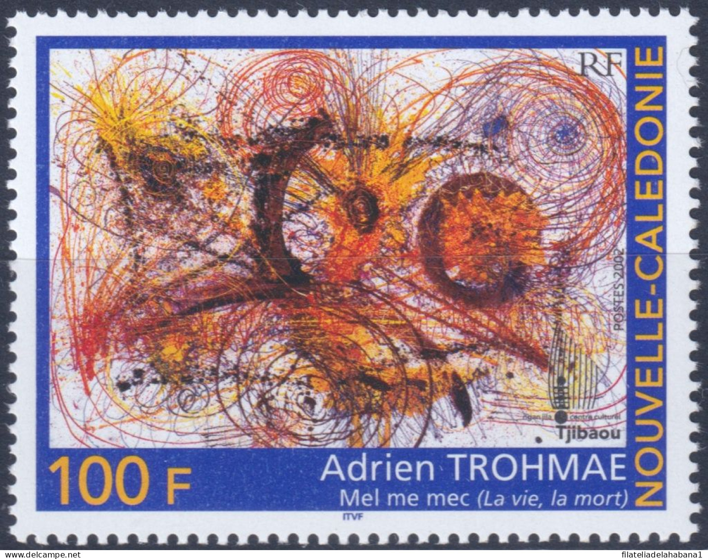 F-EX50352 NEW CALEDONIE MNH 2002 ART PAINTING ADRIEN H TROHMAE.  - Unused Stamps