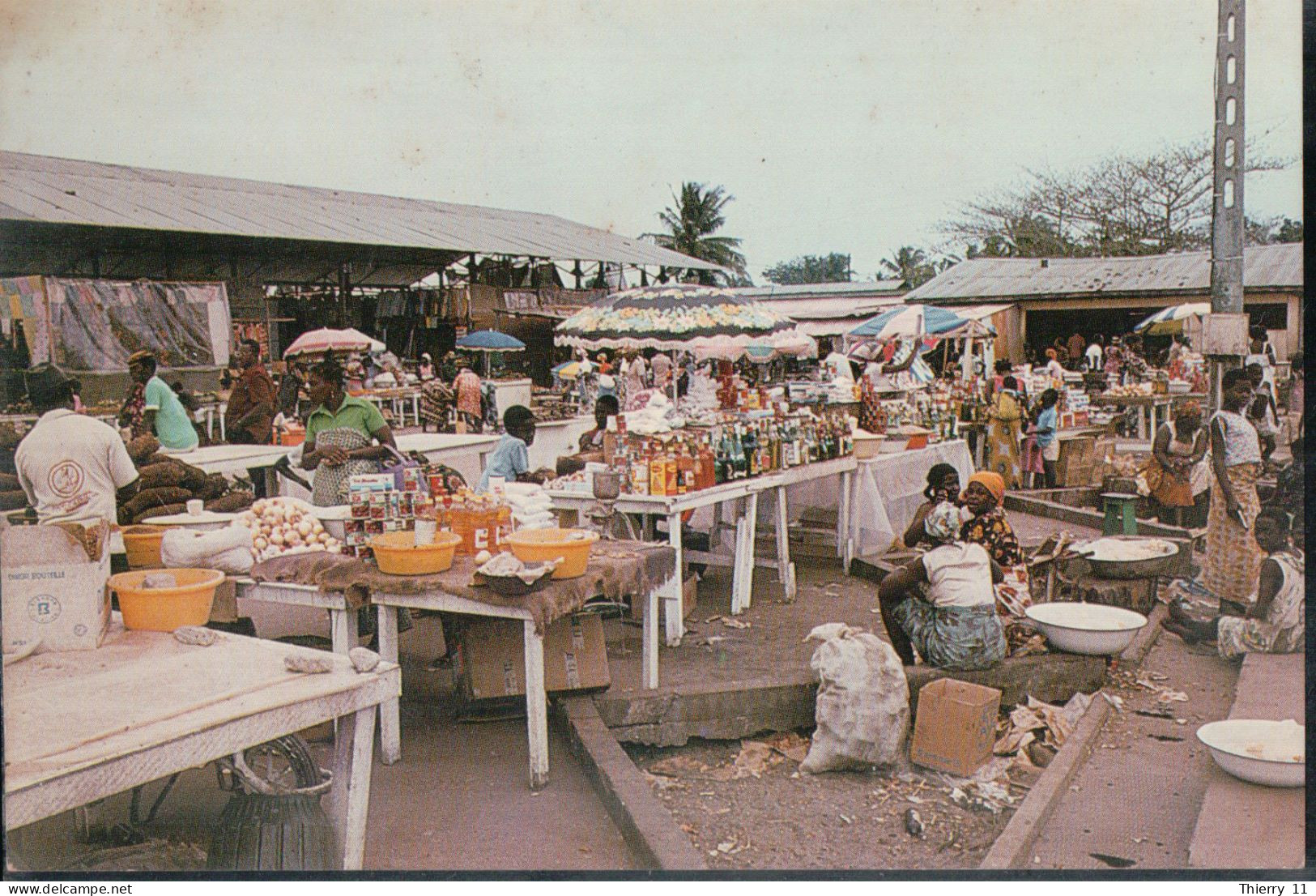 Cpsm Port Gentil Le Marché De Grand Village - Gabon