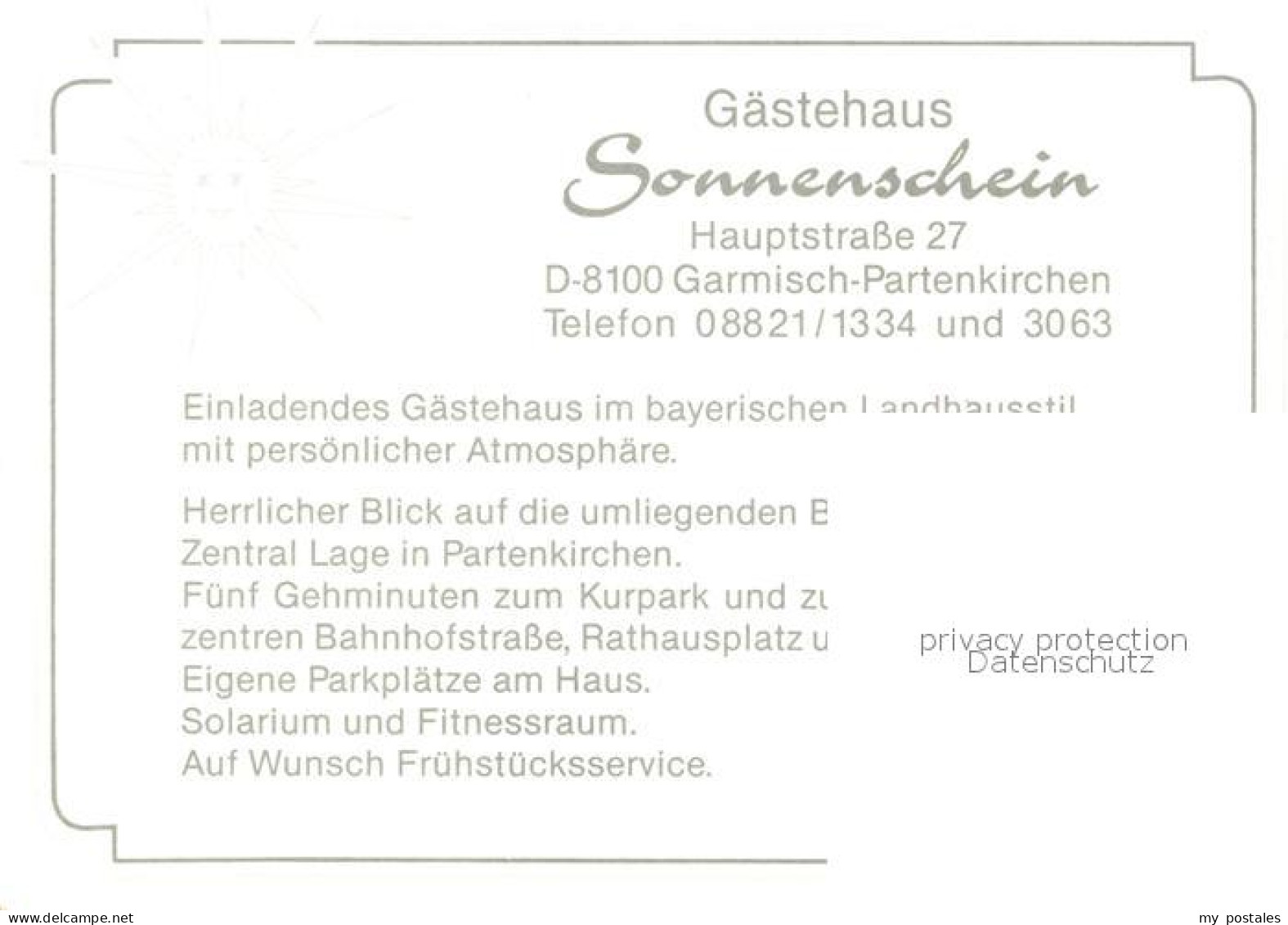 73169674 Garmisch-Partenkirchen Gaestehaus Sonnenschein Garmisch-Partenkirchen - Garmisch-Partenkirchen