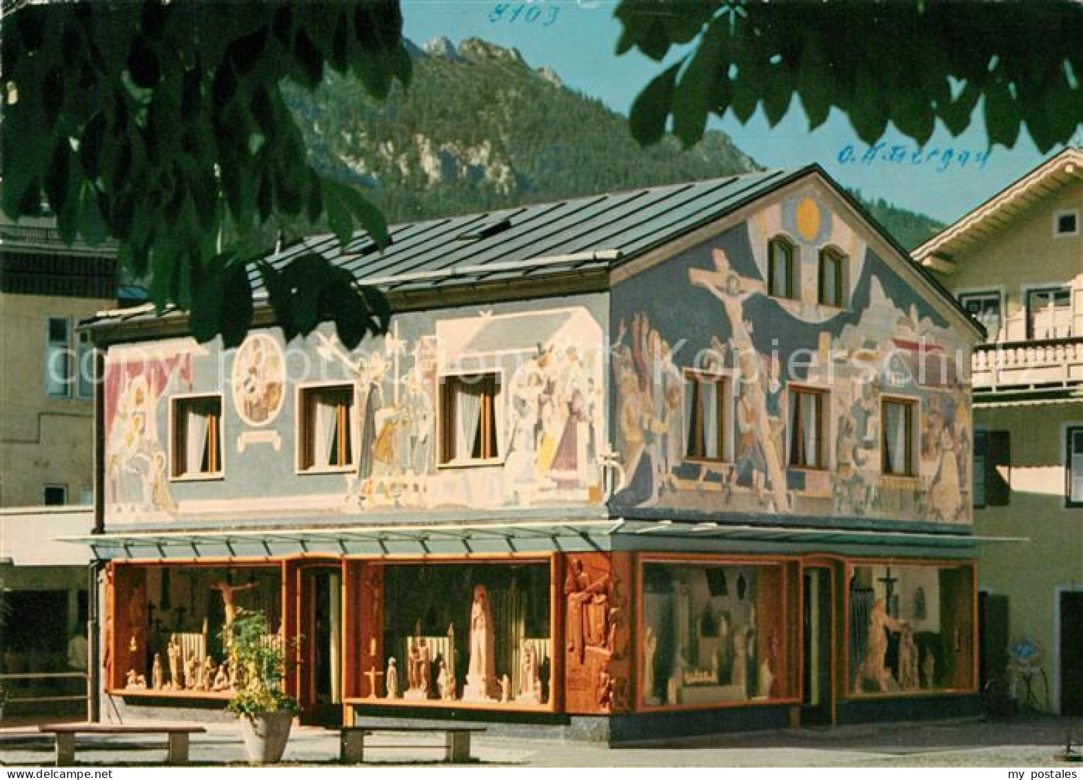 73169513 Oberammergau Passionsspieldorf Wandfresken Passionsspielgeluebde Von 16 - Oberammergau