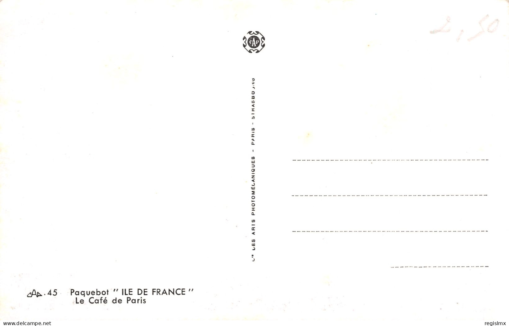 TH-BATEAU PAQUEBOT ILE DE FRANCE-N°T2514-B/0265 - Other & Unclassified