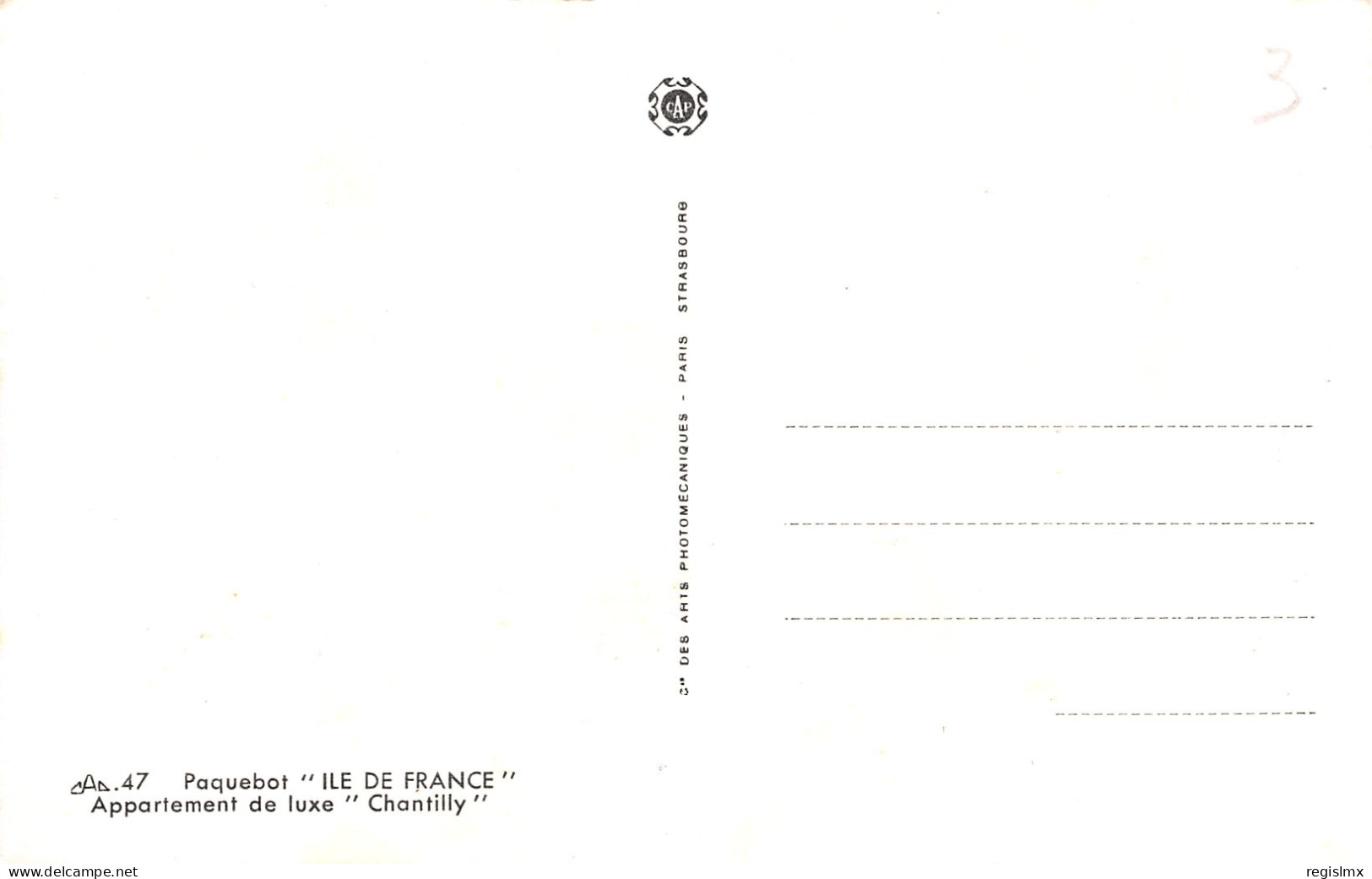 TH-BATEAU PAQUEBOT ILE DE FRANCE-N°T2514-B/0257 - Other & Unclassified
