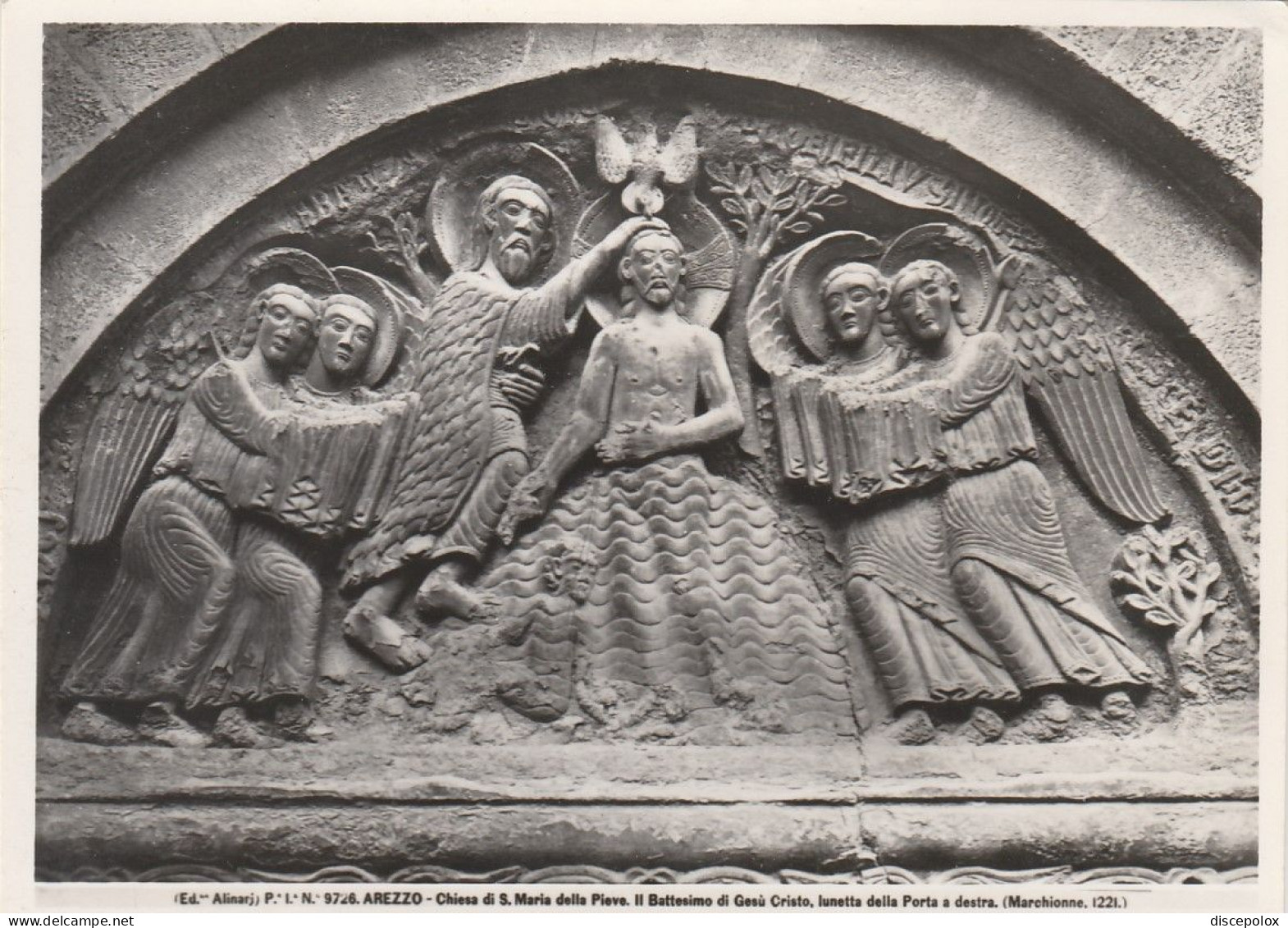 AD288 Arezzo - Chiesa Di Santa Maria Della Pieve - Battesimo Di Gesù Cristo - Lunetta Porta A Destra / Non Viaggiata - Arezzo