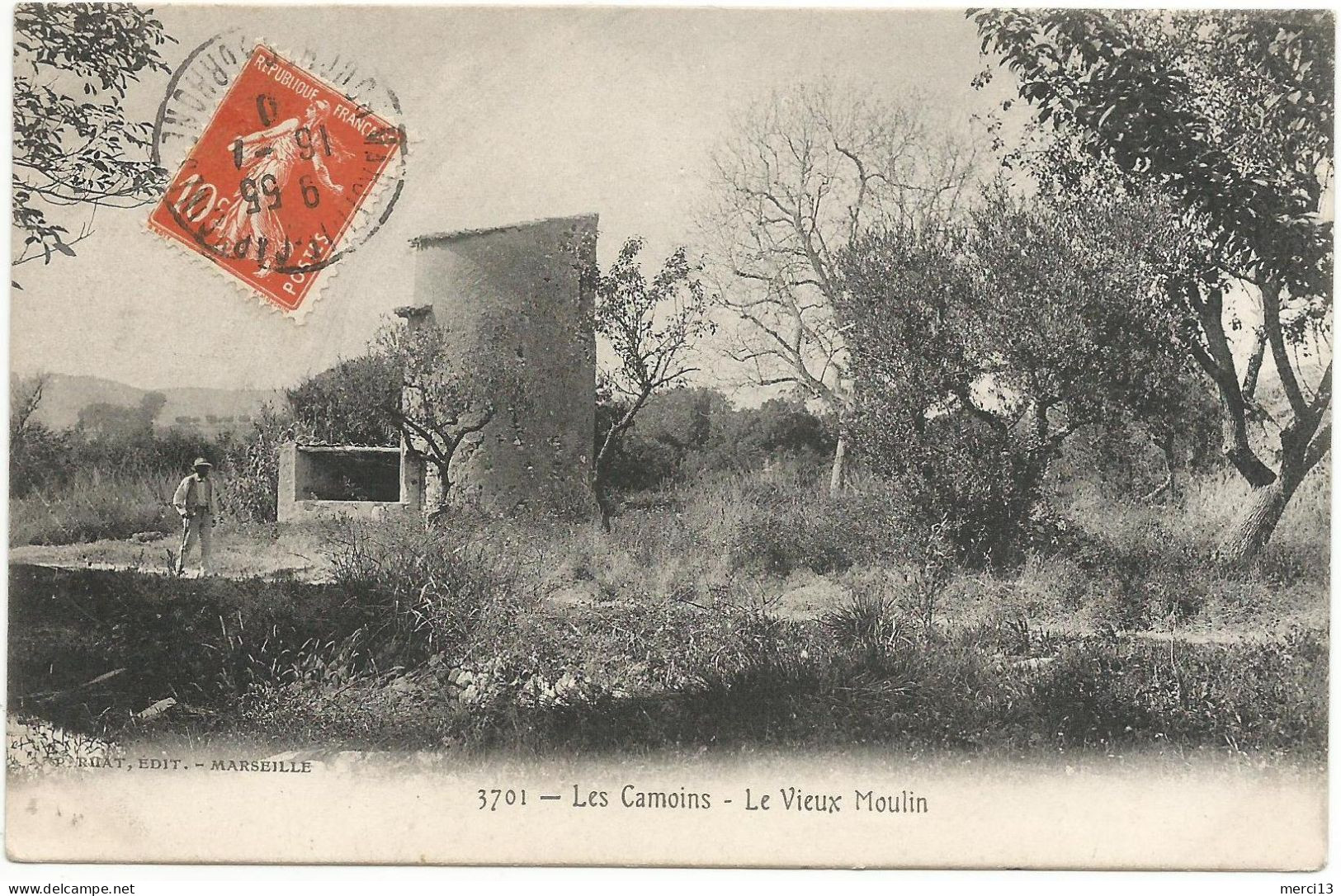 LES CAMOINS (13) – Le Vieux Moulin. Editeur Ruat, N° 3701 (identique Au Cliché Lacour). - Non Classificati
