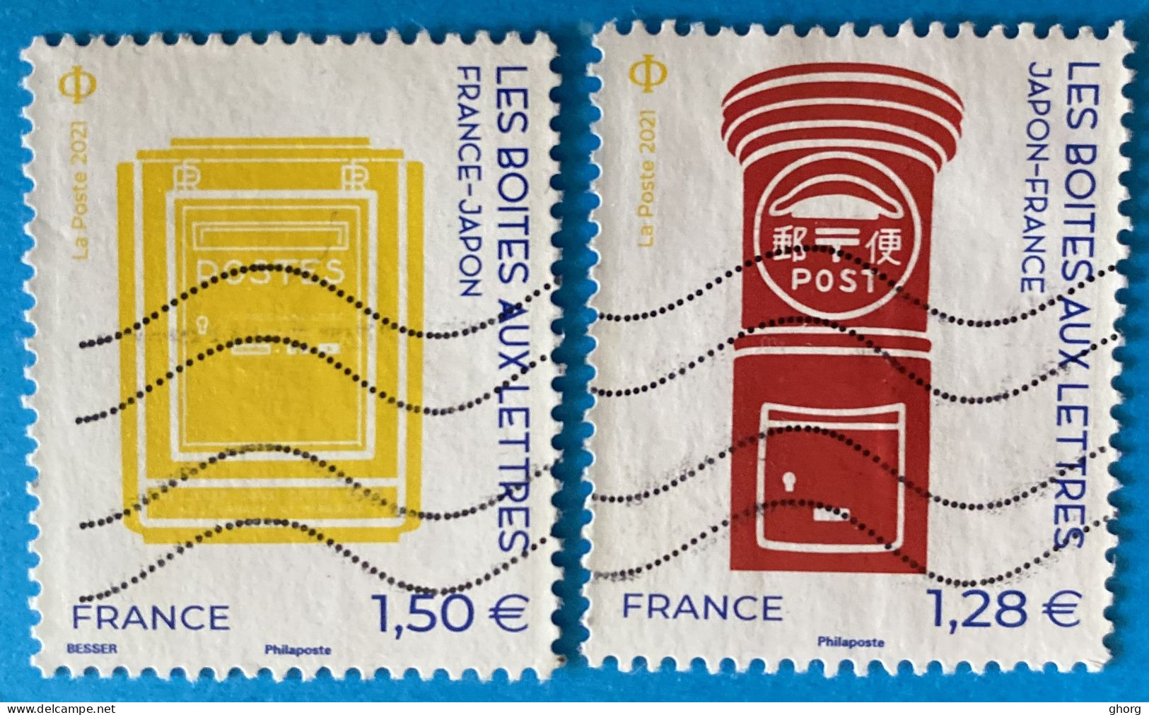 France 2021 : Les Boîtes Aux Lettres N° 5524 à 5525 Oblitéré - Used Stamps