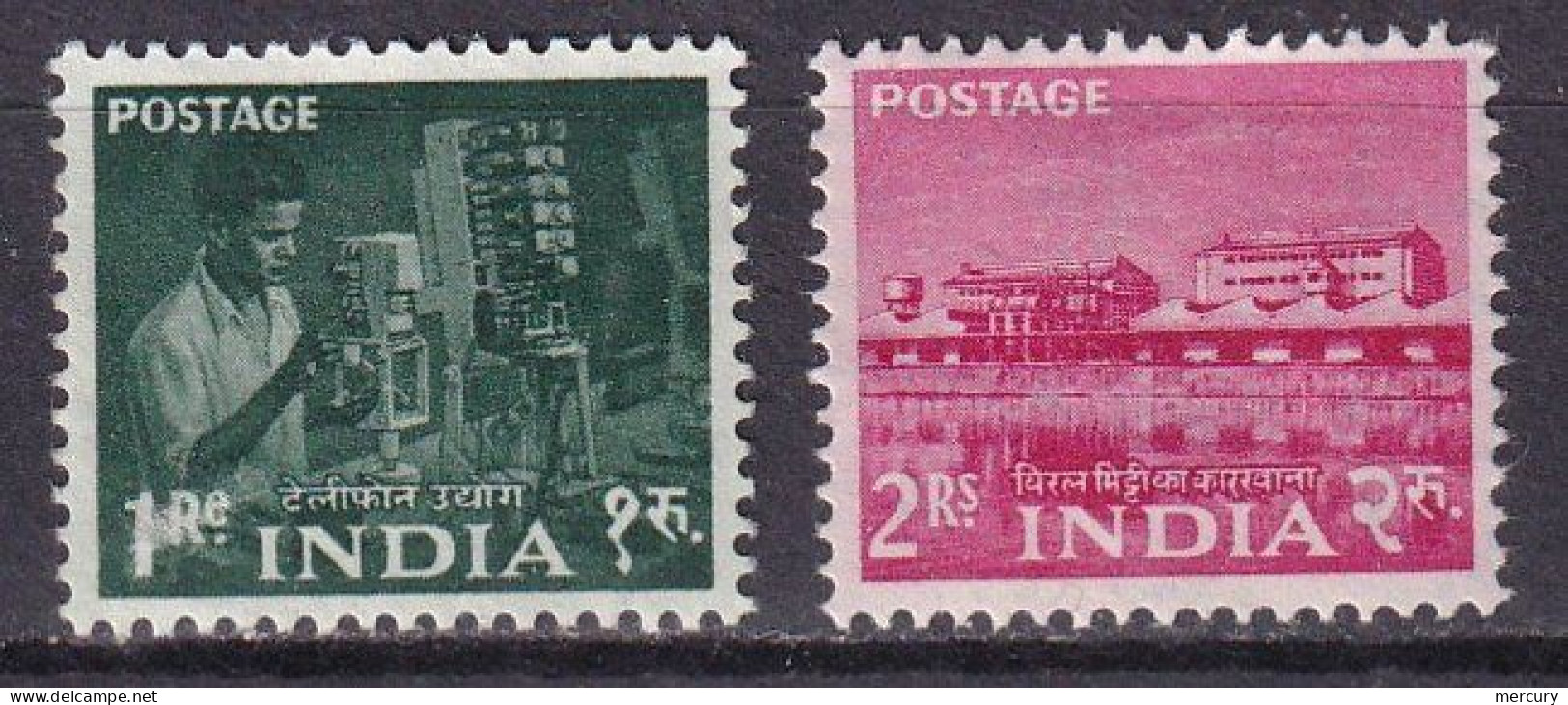 INDE - 2 Valeurs De 1954 - Unused Stamps