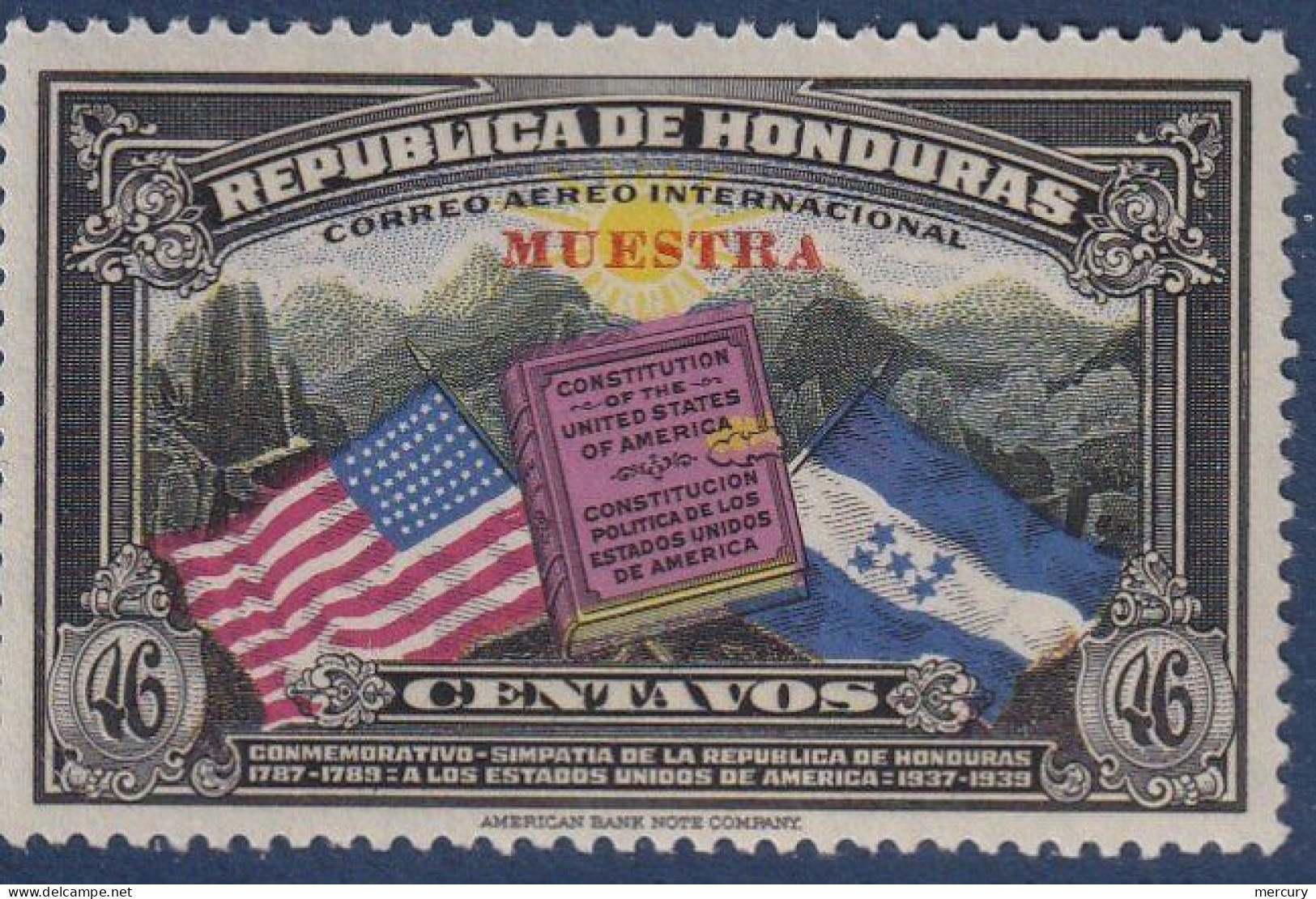HONDURAS - Constitution Des Etats-Unis Suechargé MUESTRA - Honduras