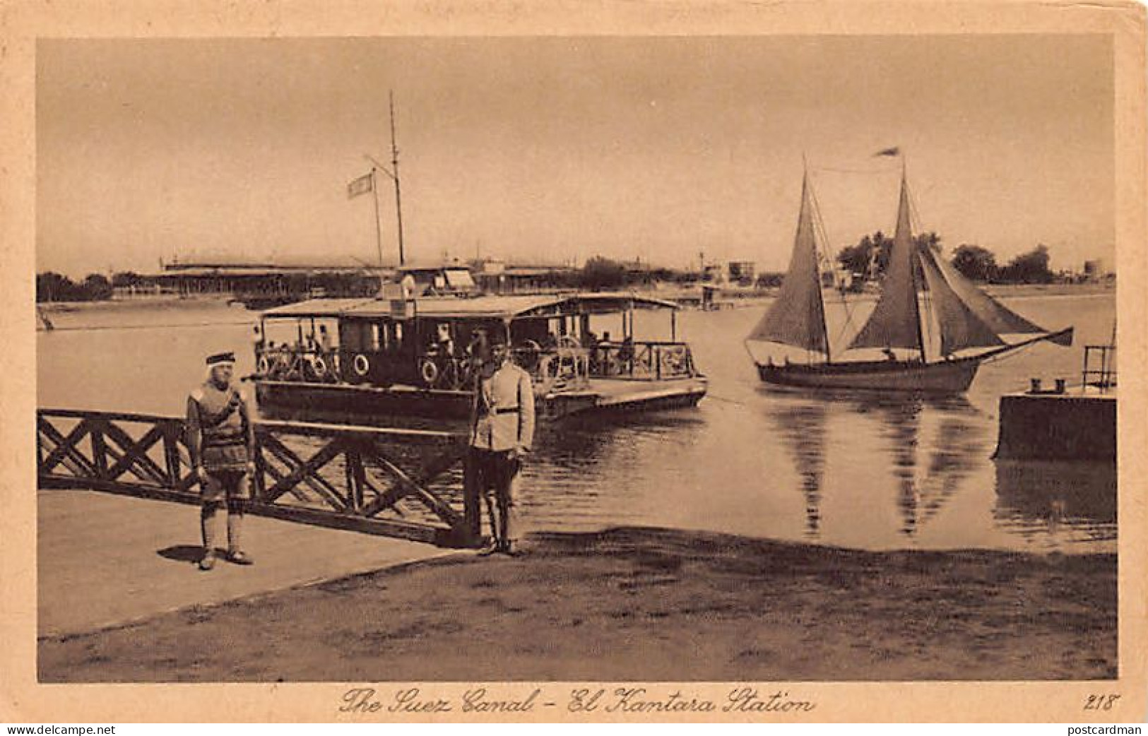 Egypt - The Suez Canal - El Kantara Station - Publ. Lehnert & Landrock 218 - Andere & Zonder Classificatie