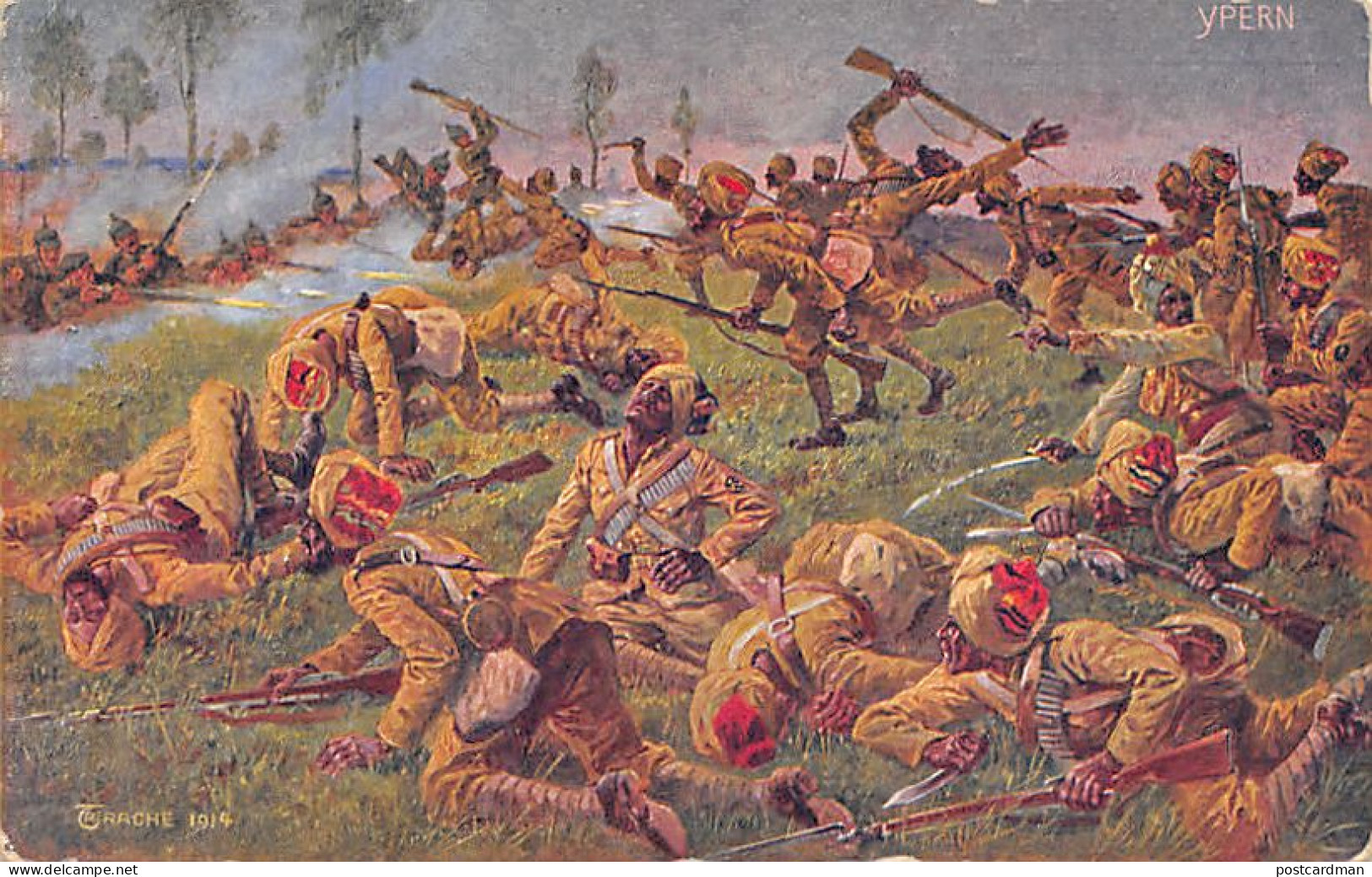 India - World War One - Indian Soldiers At The Battle Of Ypres (Belgium) In 1914 - India