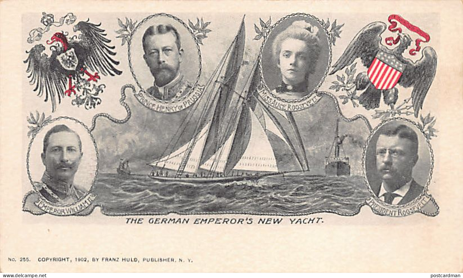 Germany - The German Emperor's New Yacht - Publ. Franz Huld, New York City - Year 1902 - Royal Families