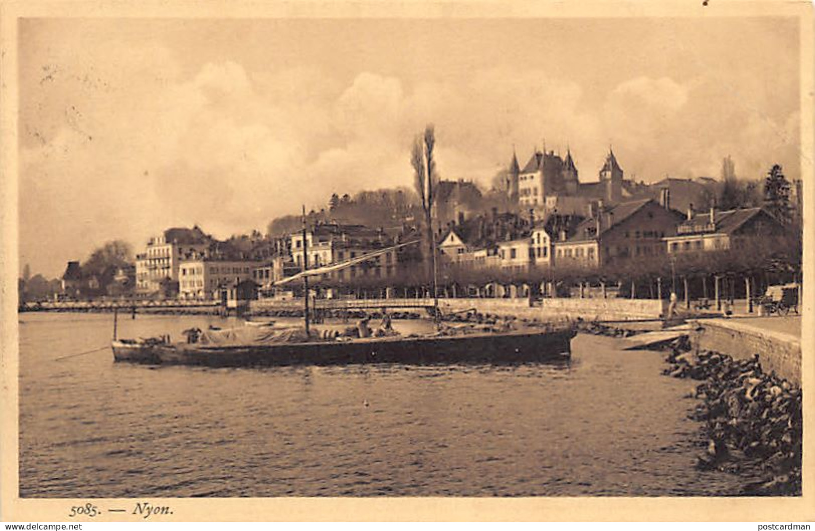 NYON (VD) Bateau Transport De Pierres - Ed. B.G.B. 5085 - Nyon