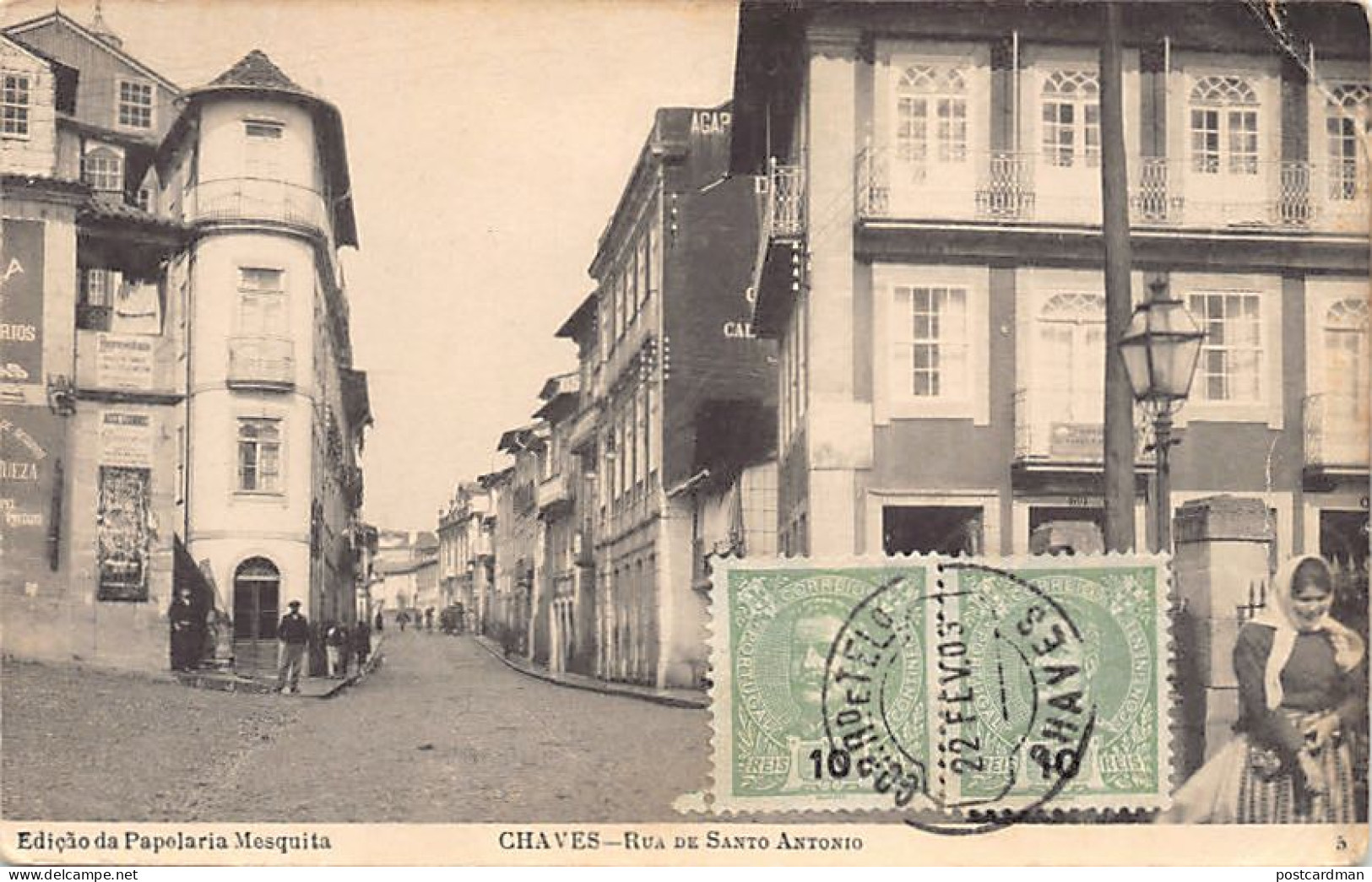 Portugal - CHAVES - Rua De Santo Antonio - Ed. Mesquita  - Other & Unclassified