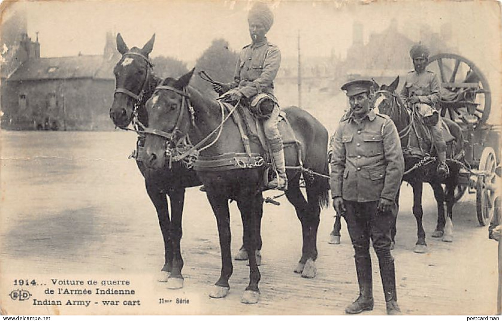 India - WORLD WAR ONE - Indian Army Car In France - India