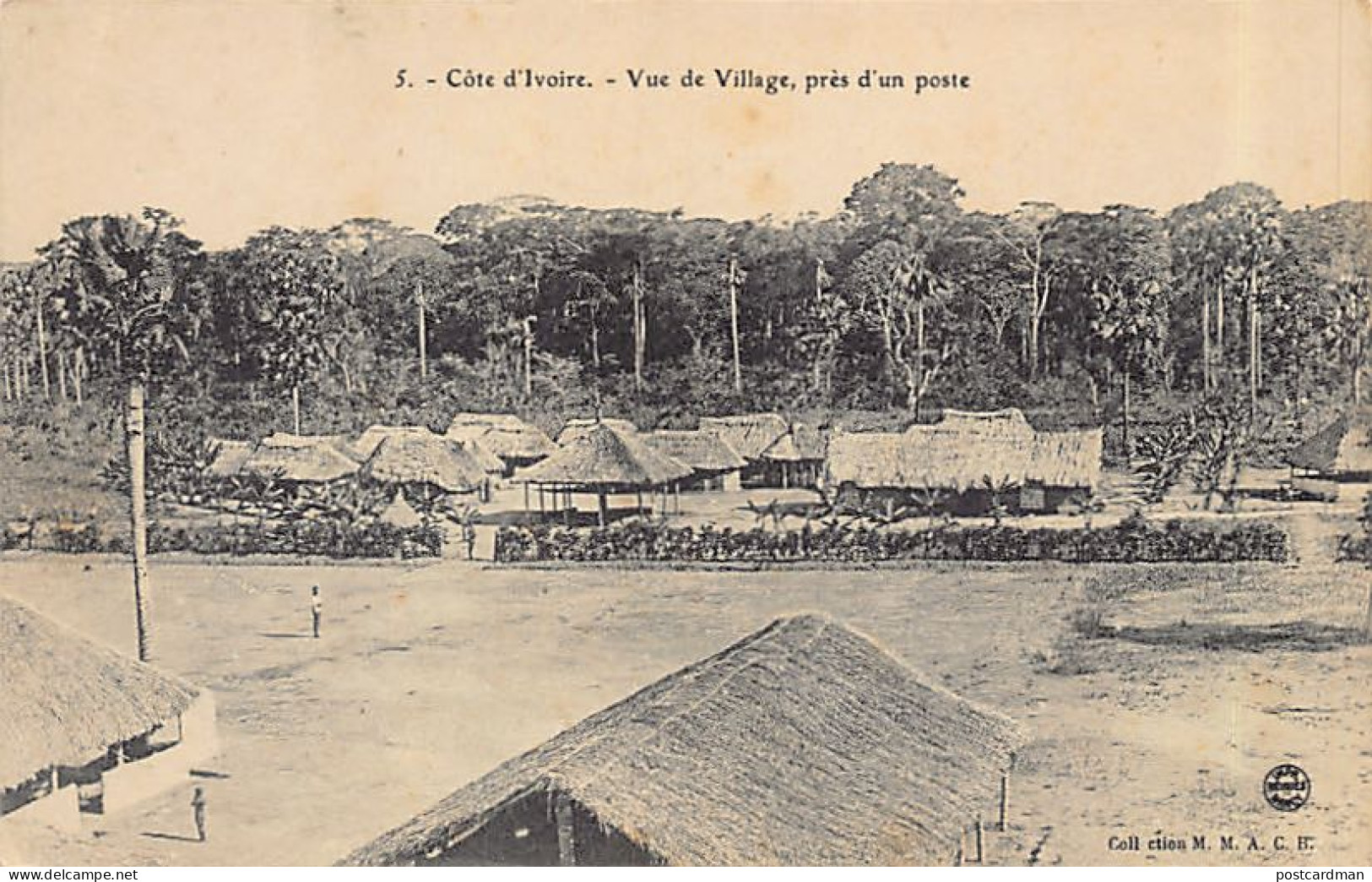 Côte D'Ivoire - Vue De Village, Près D'un Poste - Ed. M.M.A.C.B. 5 - Ivory Coast