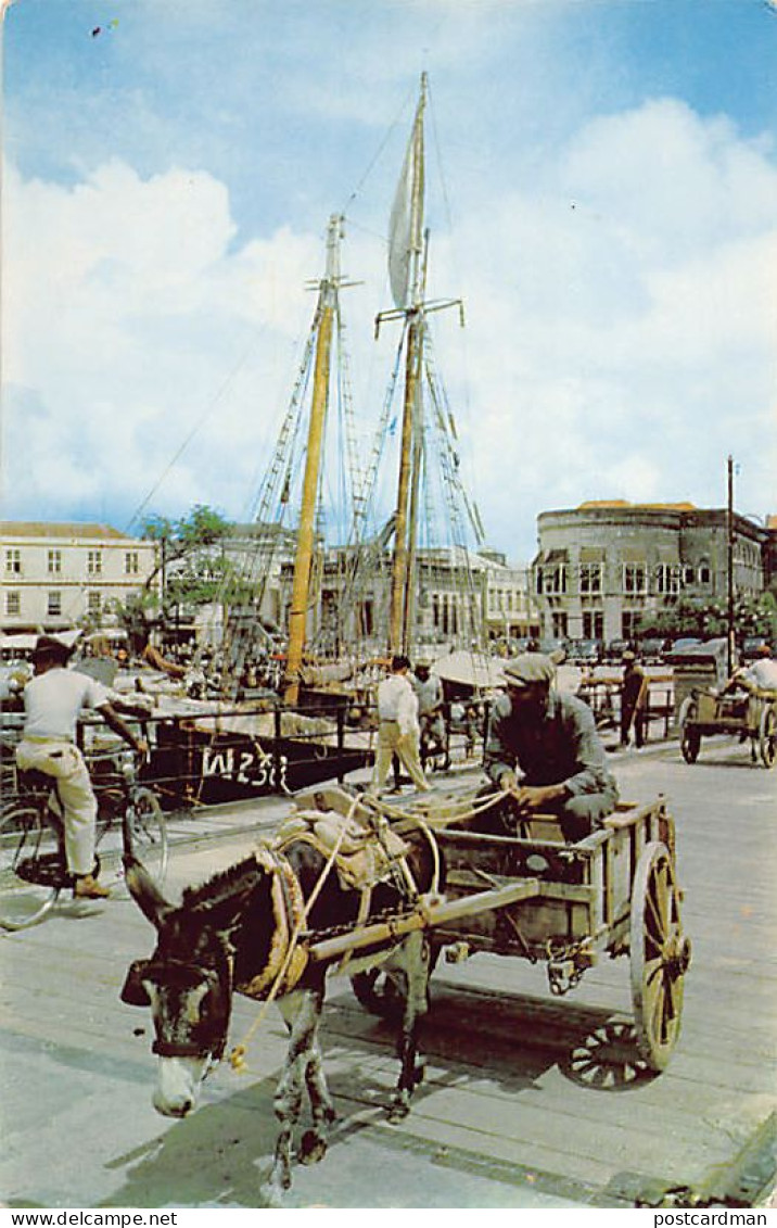 Barbados - BRIDGETOWN - Donkey Cart, Chamberlain Bridge - Publ. Barbados Publicity Committee  - Barbades